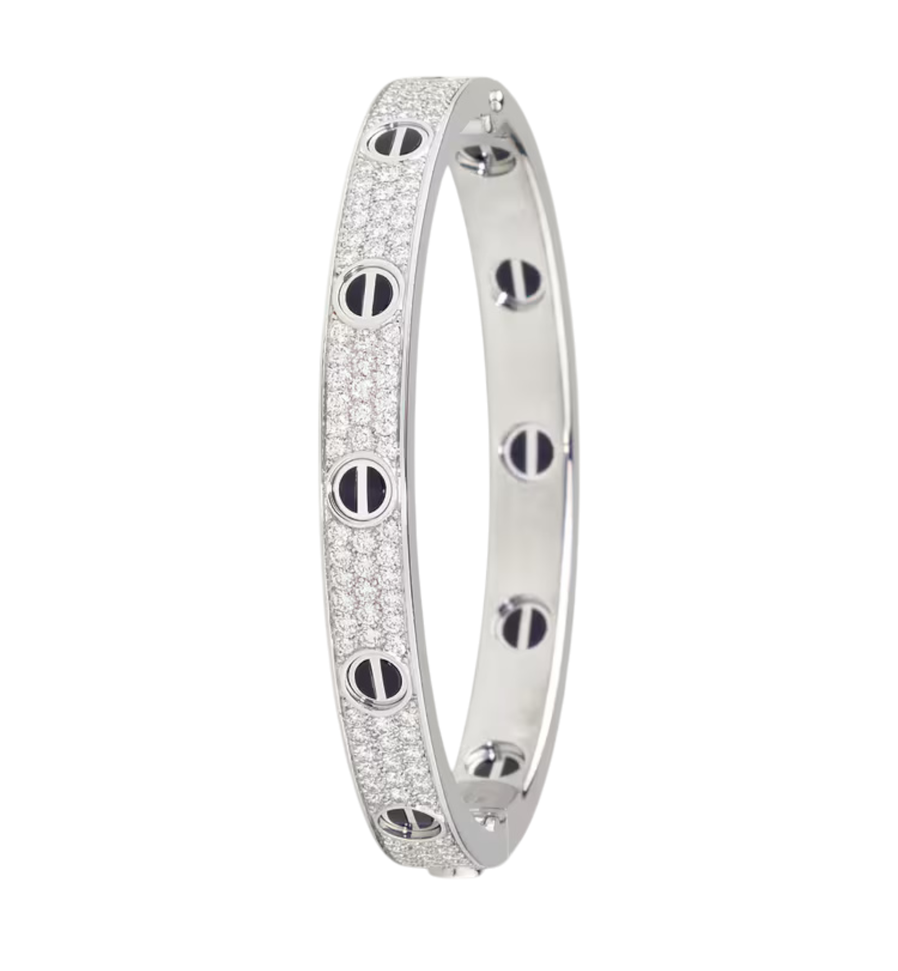 LOVE bracelet, classic model, paved, ceramic Ref. N6032417