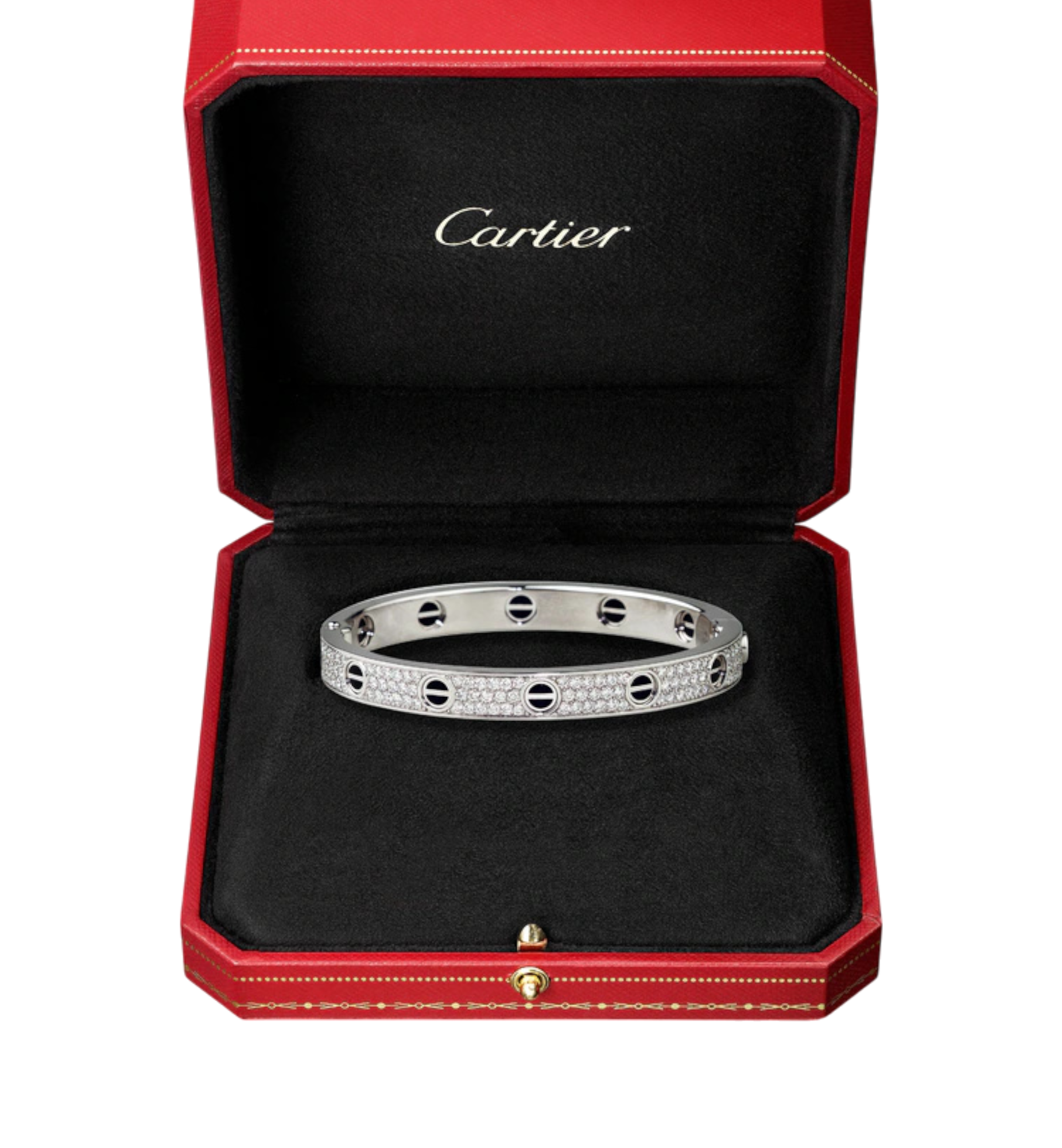 LOVE bracelet, classic model, paved, ceramic Ref. N6032417