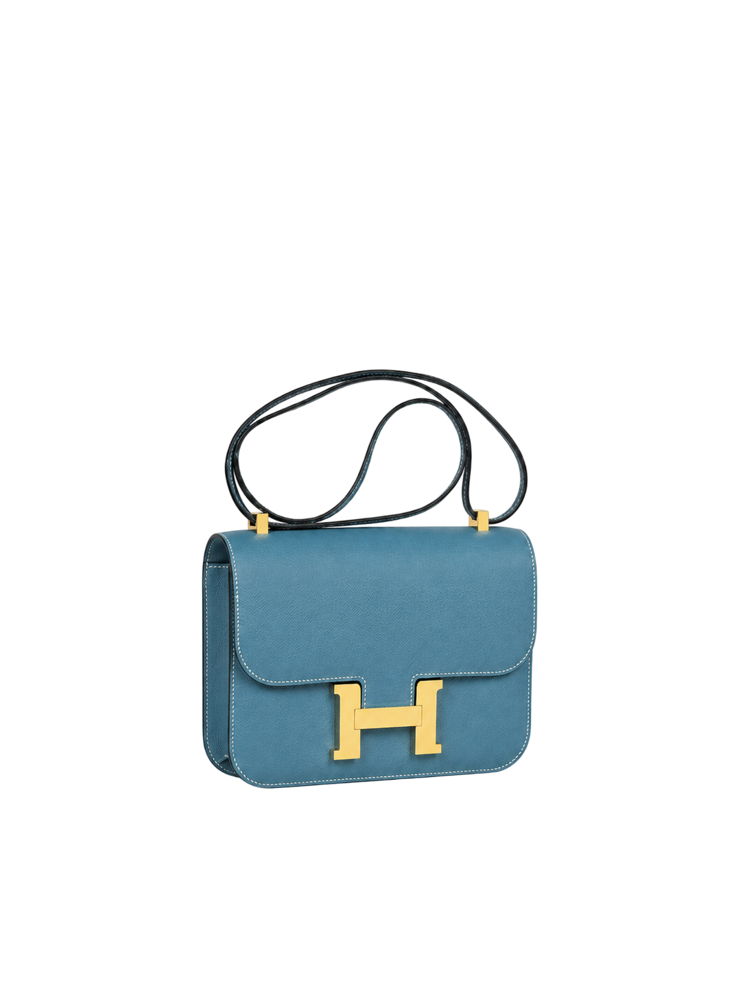 Hermès Constance Mini Blue Jean (D2) Epsom GHW