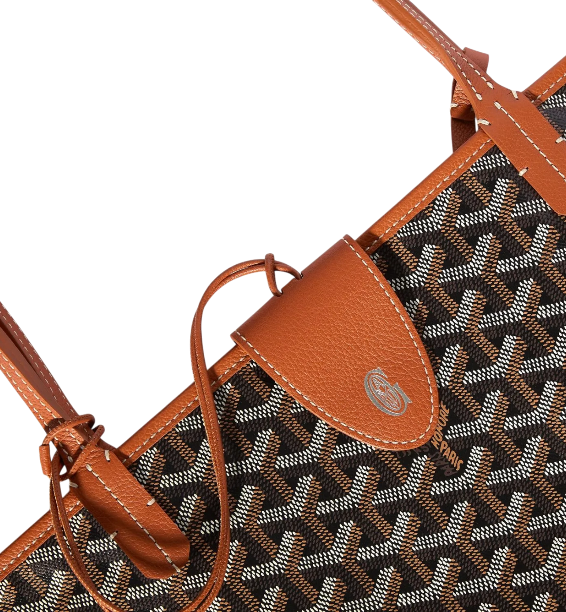 Goyard Croc Universal Bag Clip Tan