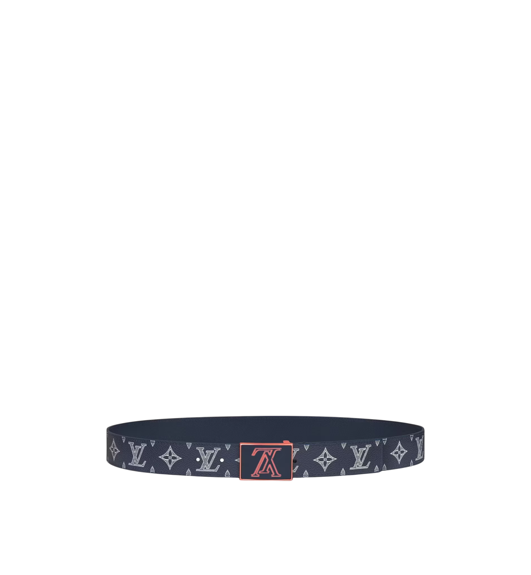 LOUIS VUITTON BELT MONOGRAM UPSIDE DOWN NAVY BLUE
