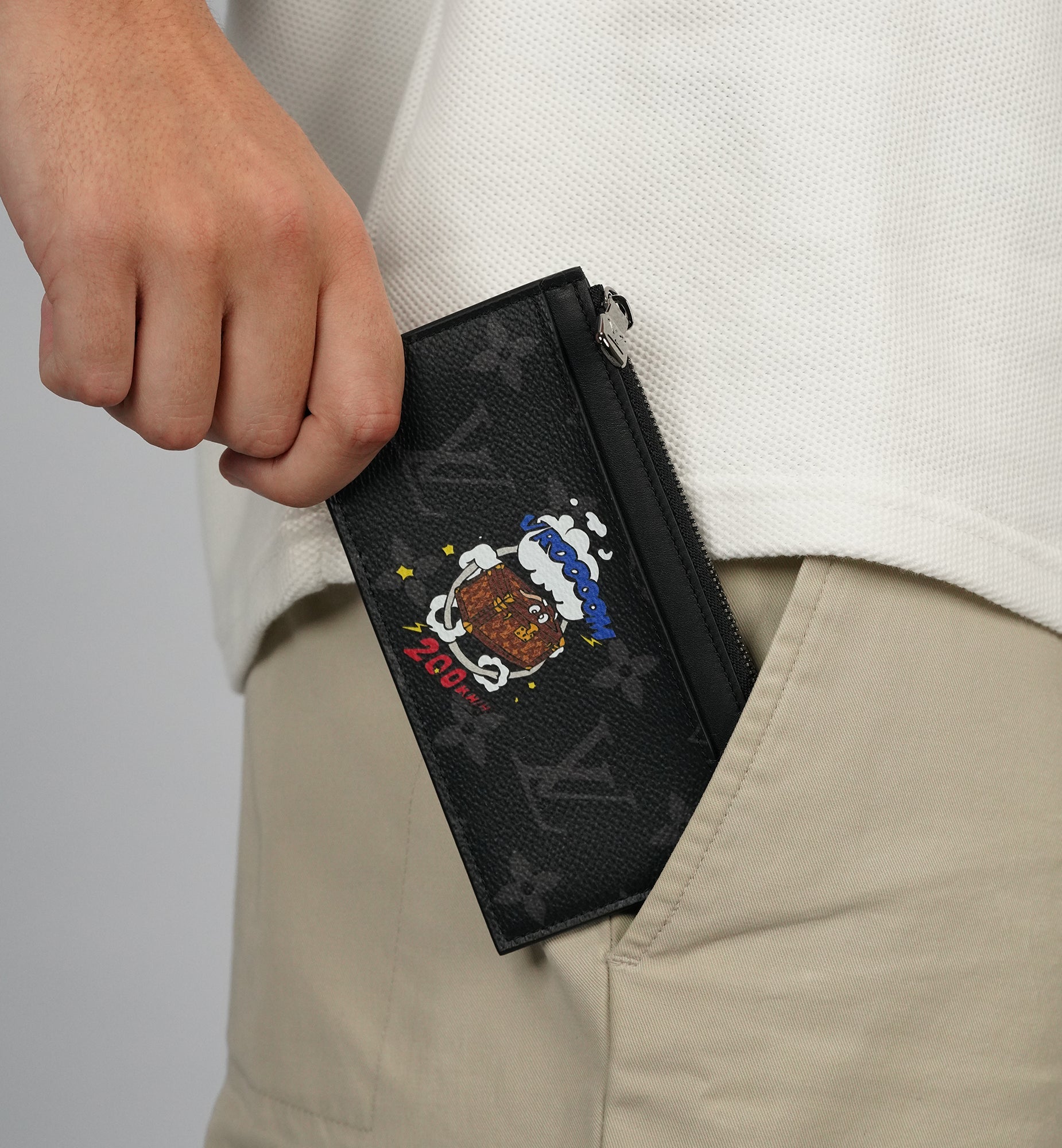 Louis Vuitton Coin Card Holder Cosmic Trunk Brother Monogram Eclipse
