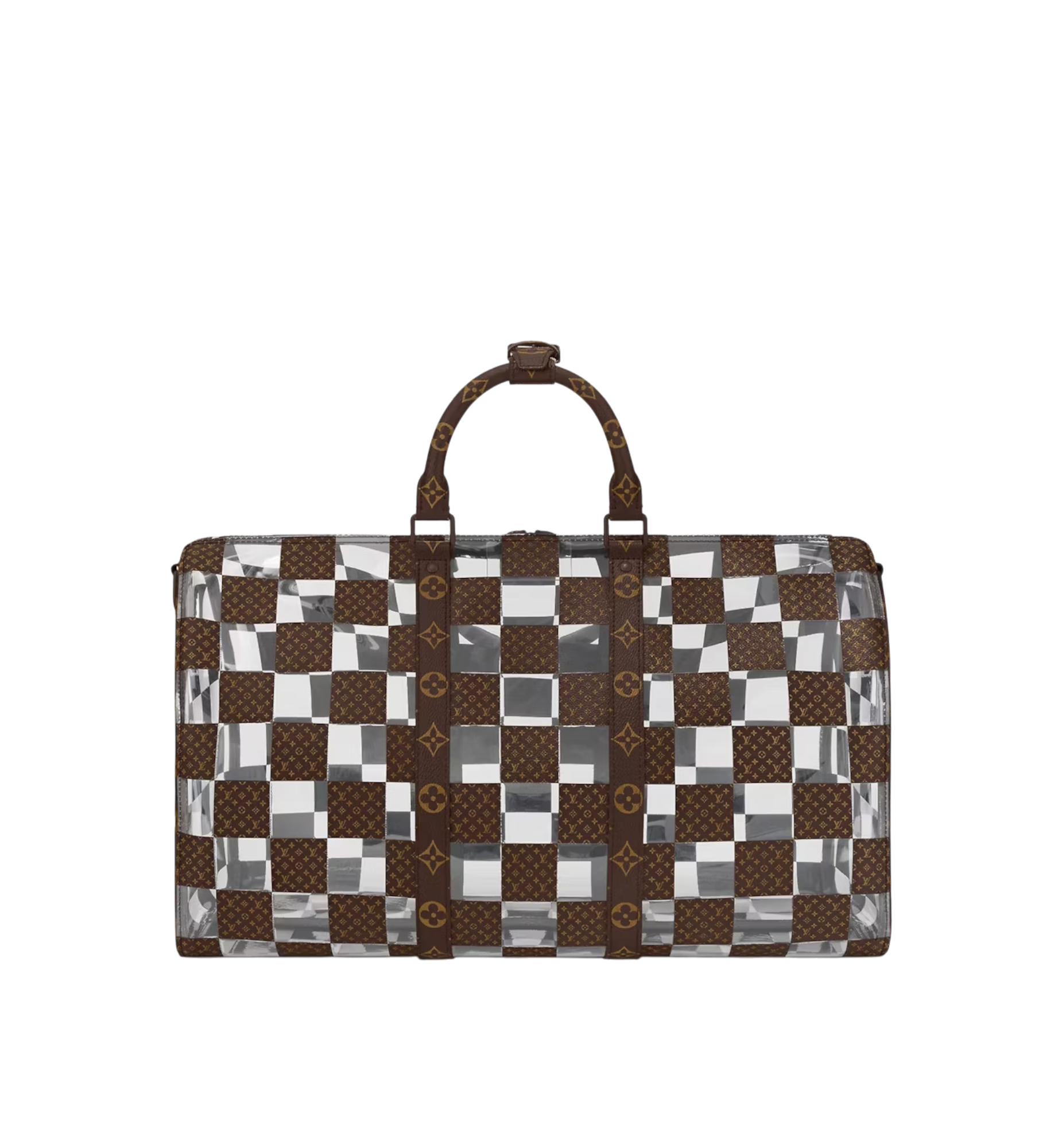 Louis Vuitton Keepall Bandouliere 50 Monogram Chess Brown/Clear