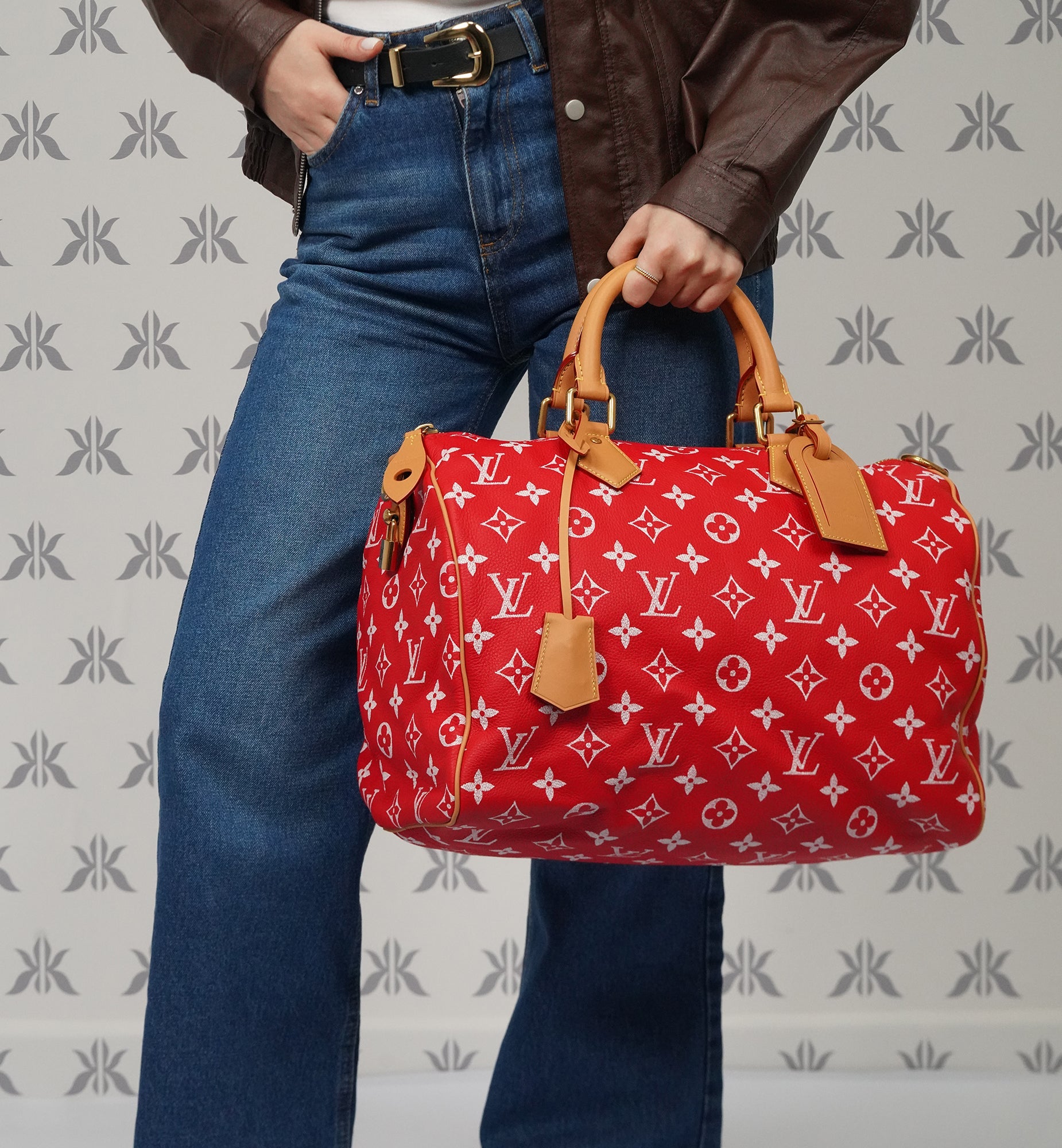 Louis Vuitton Speedy P9 Bandouliere 40 Rouge