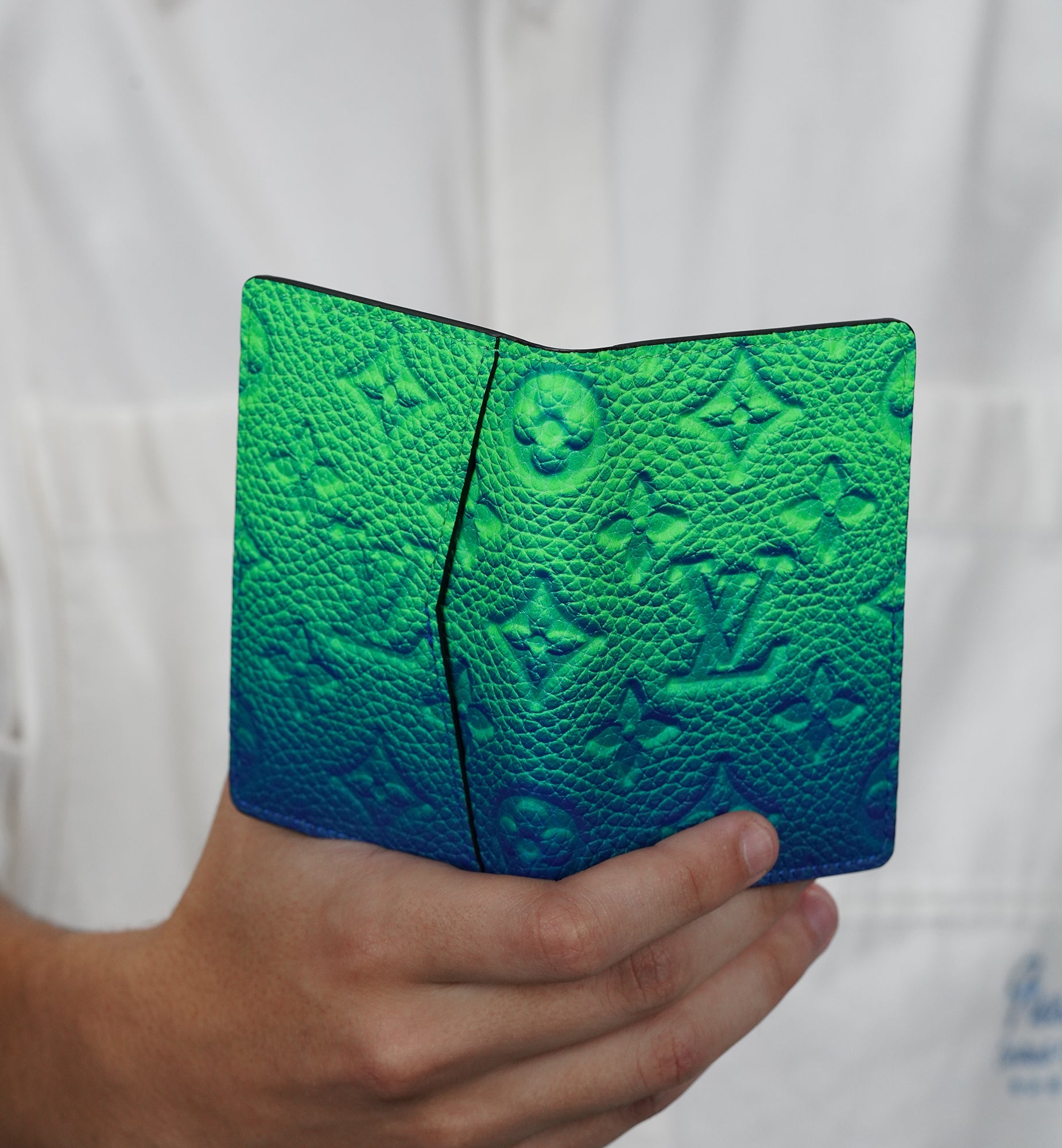 Louis Vuitton Pocket Organizer Illusion Green Blue