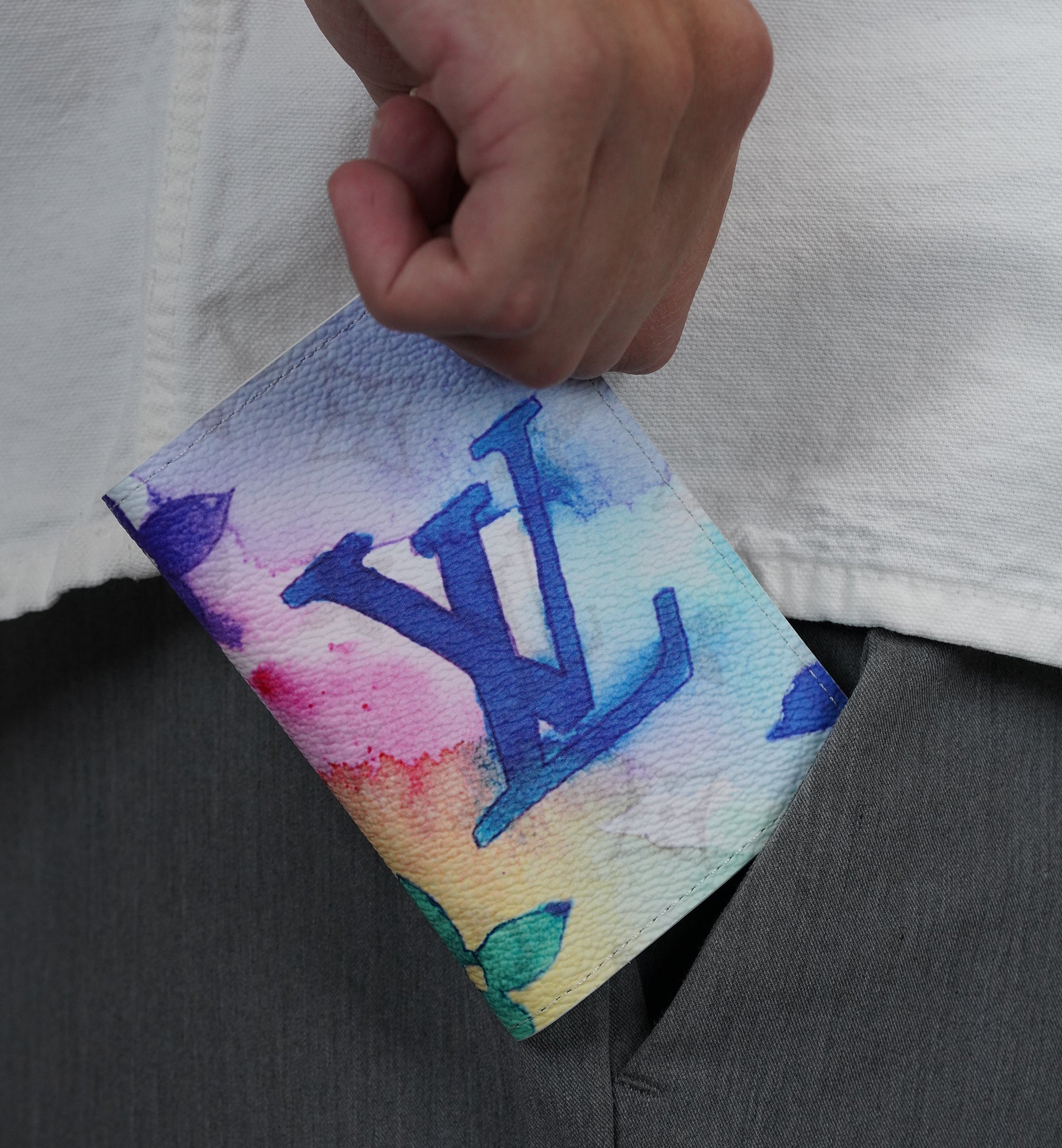 Louis Vuitton Pocket Organizer Monogram Watercolor Multicolor