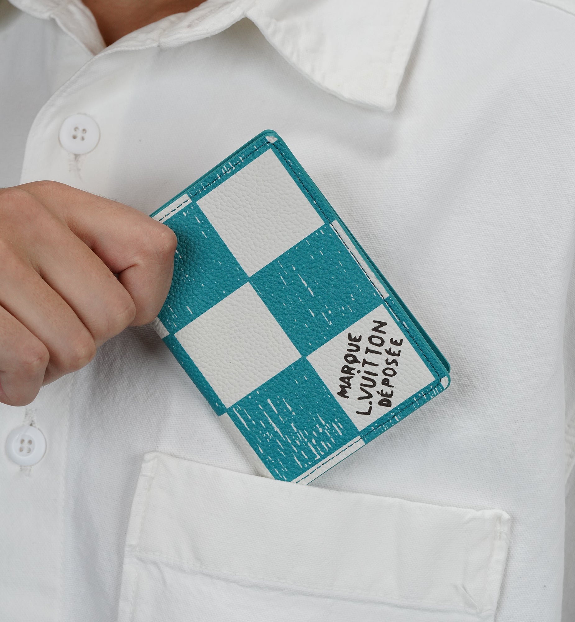 Louis Vuitton Pocket Organizer Teal Blue