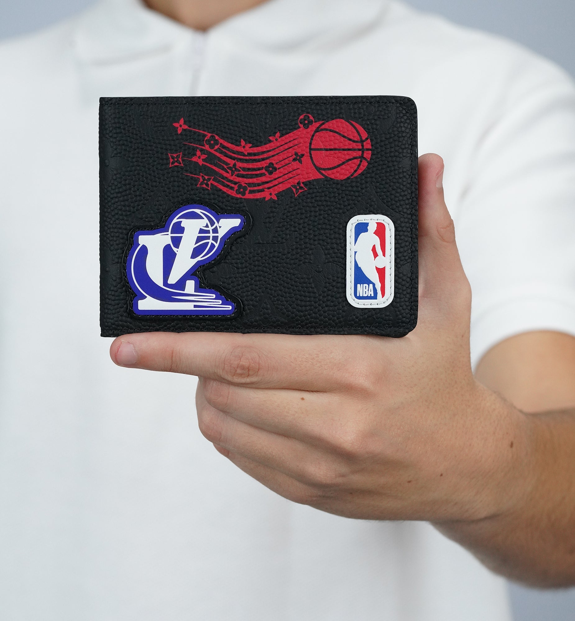 Louis Vuitton x NBA Hero Jacket Leather Multiple Wallet Monogram Black