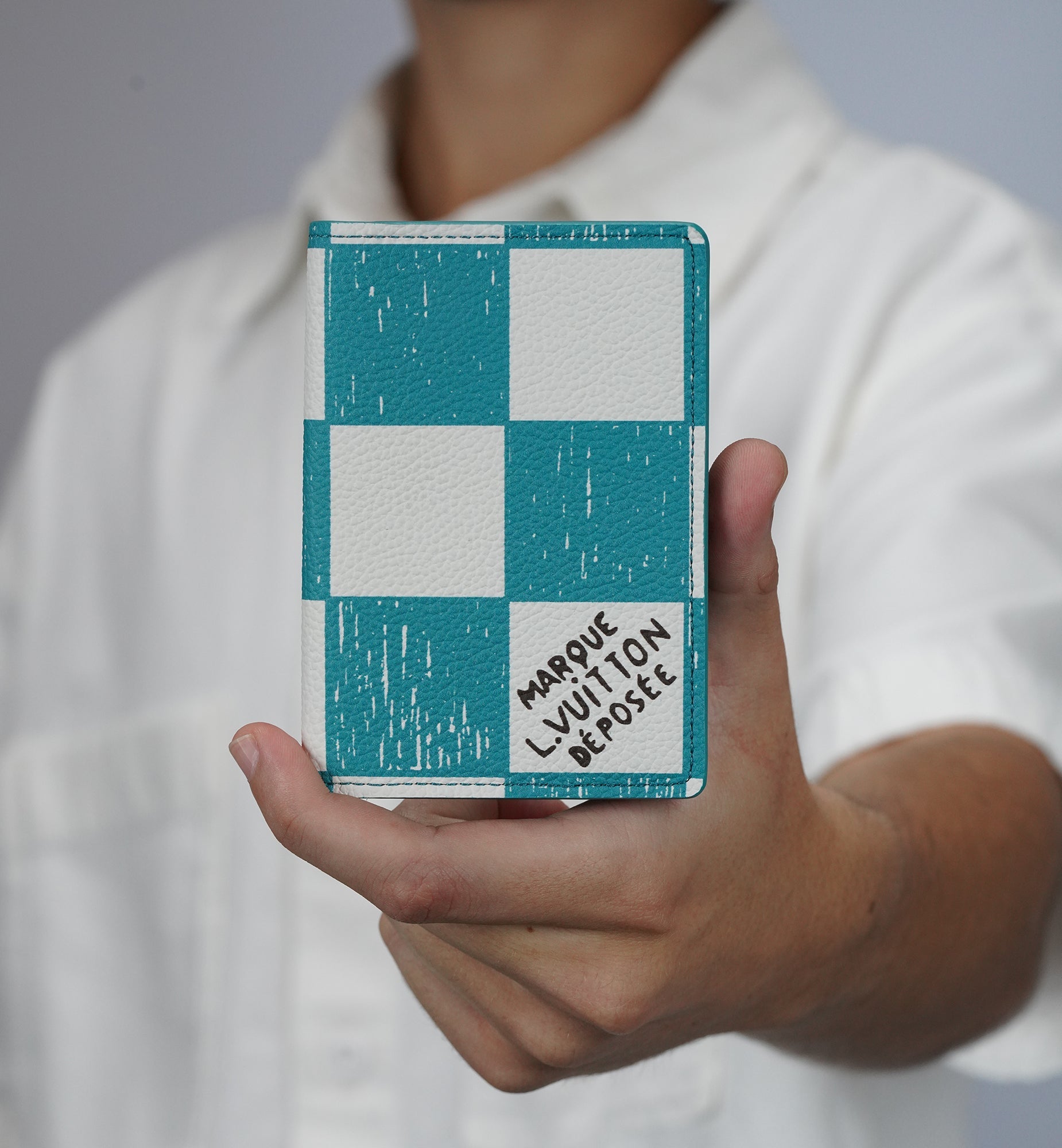Louis Vuitton Pocket Organizer Teal Blue