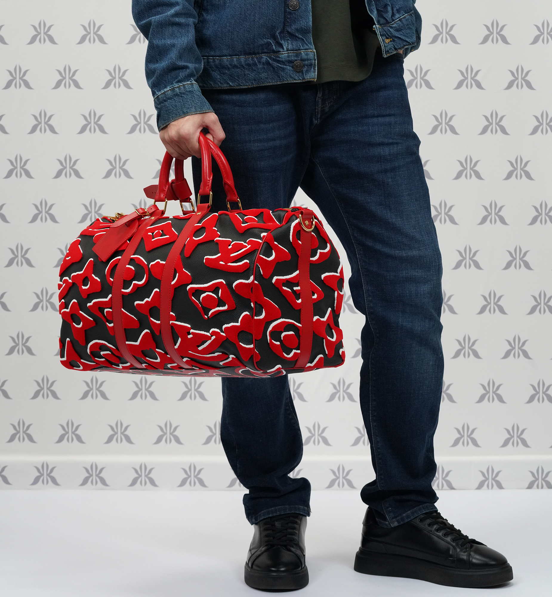 Louis Vuitton x URS Fischer Special Edition Keepall Monogram Red