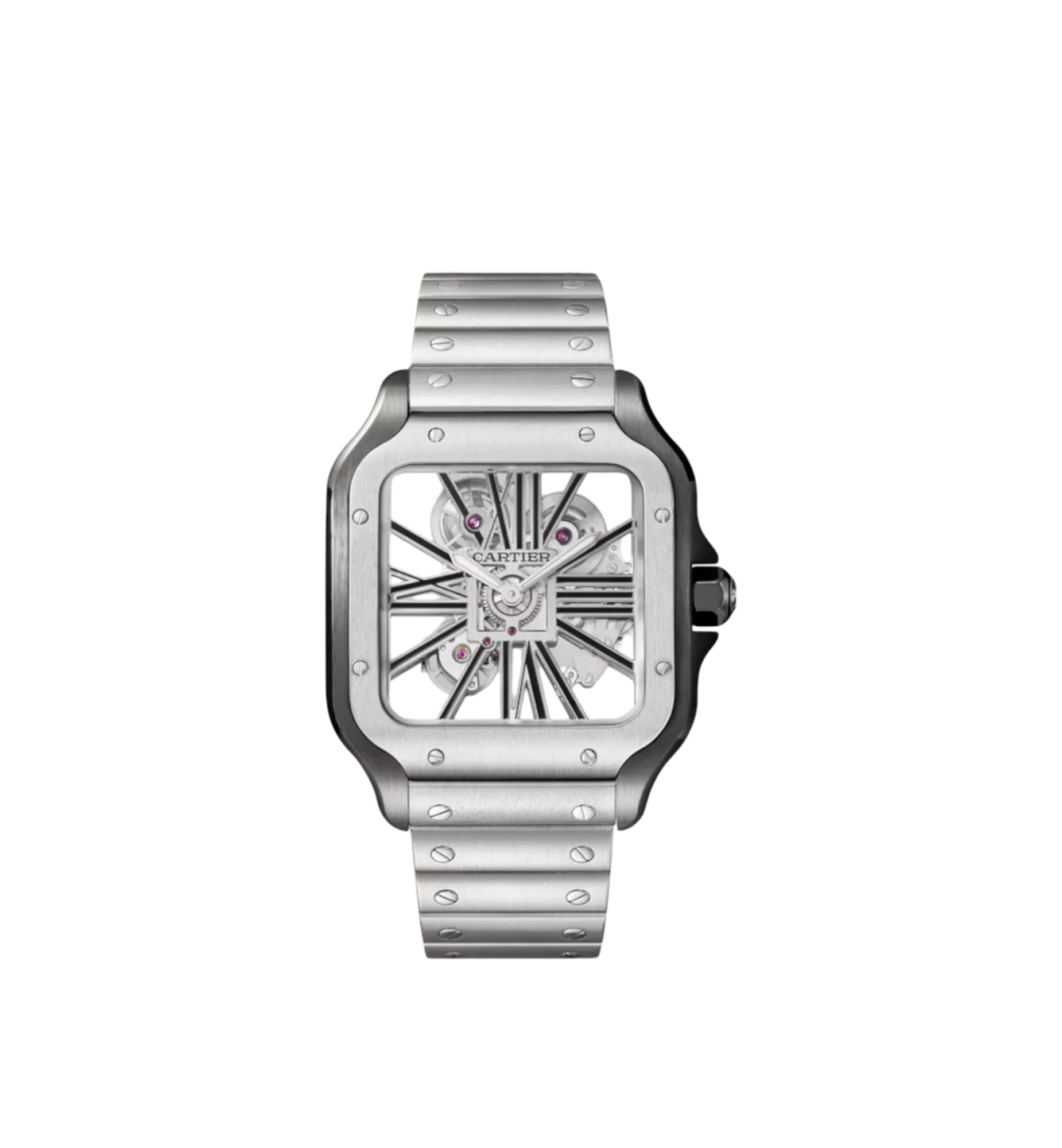 Santos de Cartier skeleton watch Ref. WHSA0027