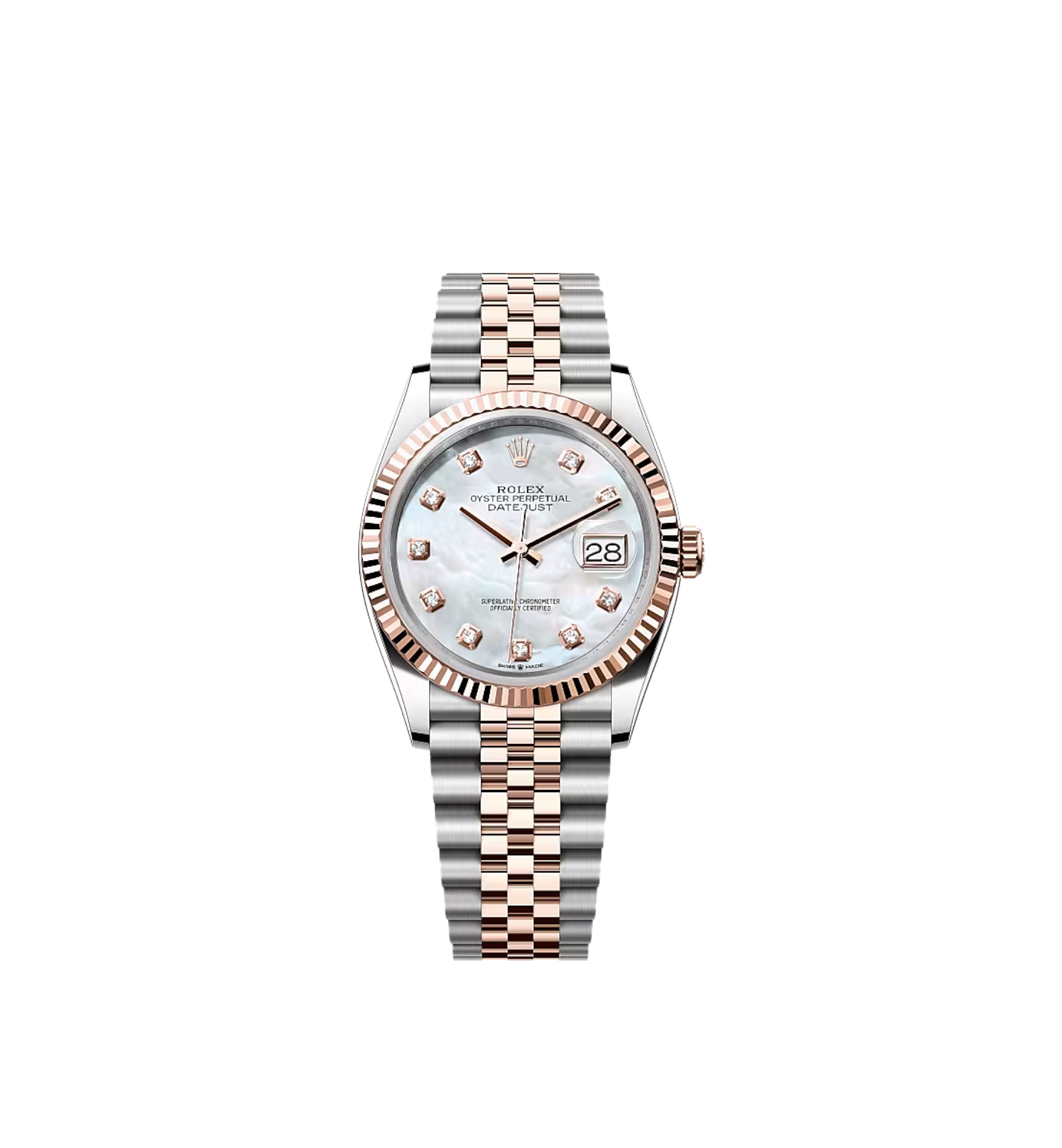Rolex Datejust 36 Ref. 126231 | White Mother-of-Pearl | Diamond-Set