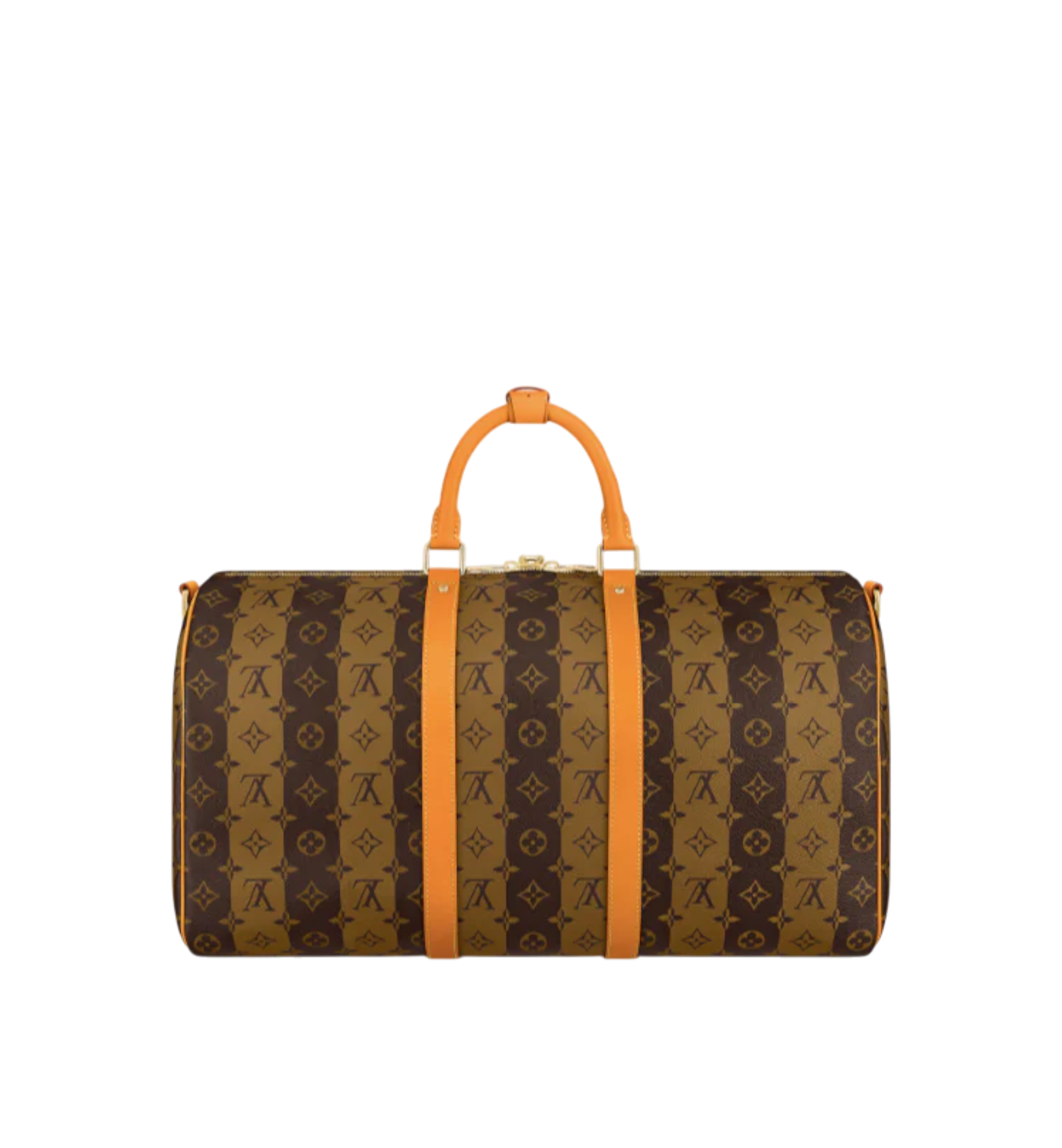 Louis Vuitton Keepall 50 Band. Monogram Stripes Brown