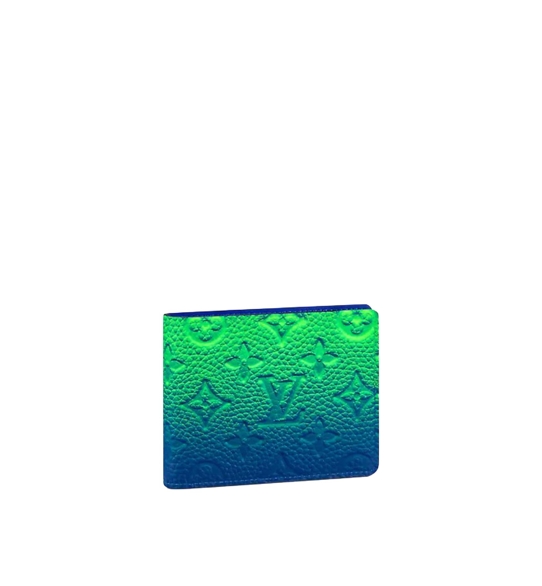 Louis Vuitton Slender Wallet Illusion Green Blue