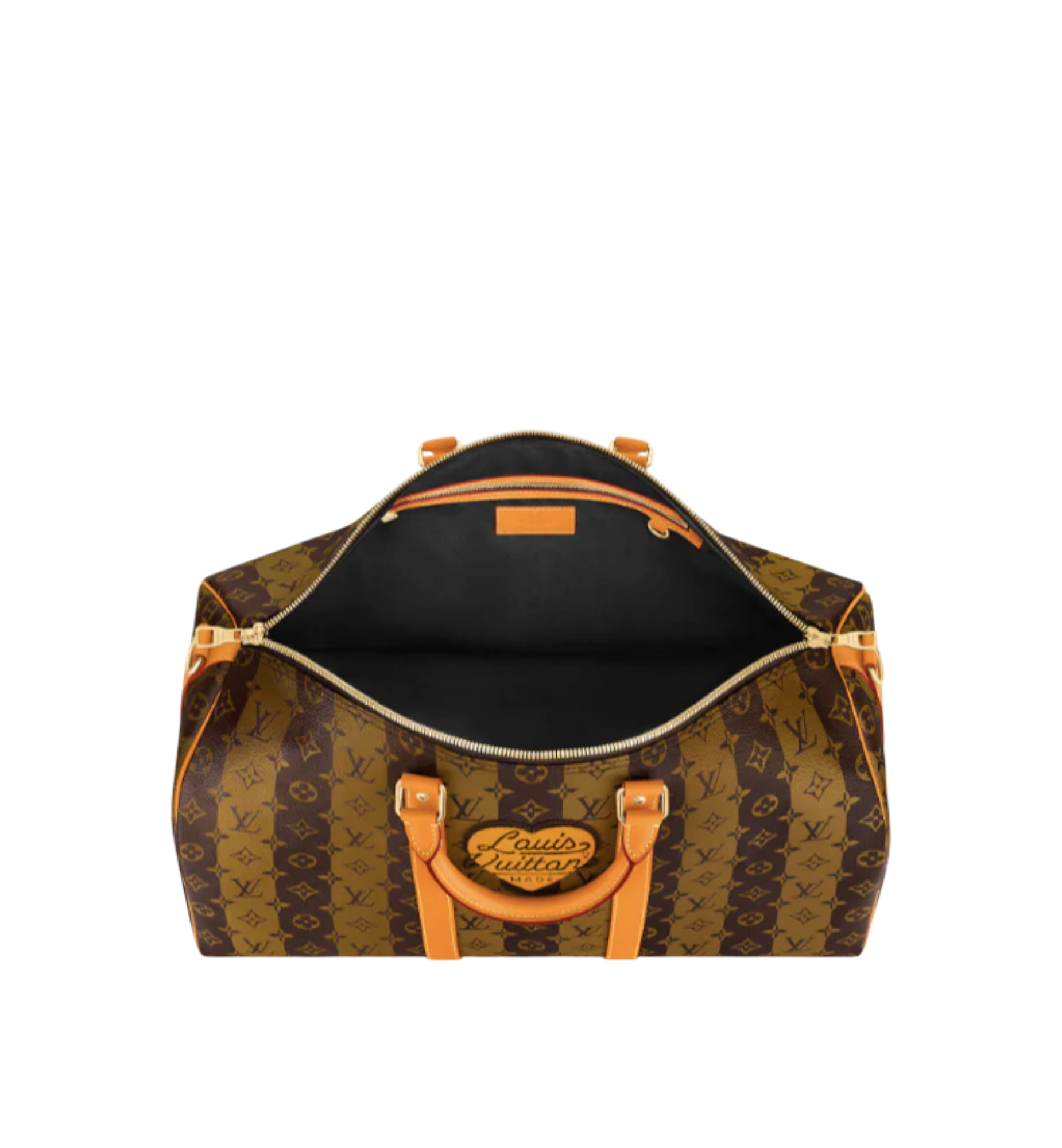Louis Vuitton Keepall 50 Band. Monogram Stripes Brown
