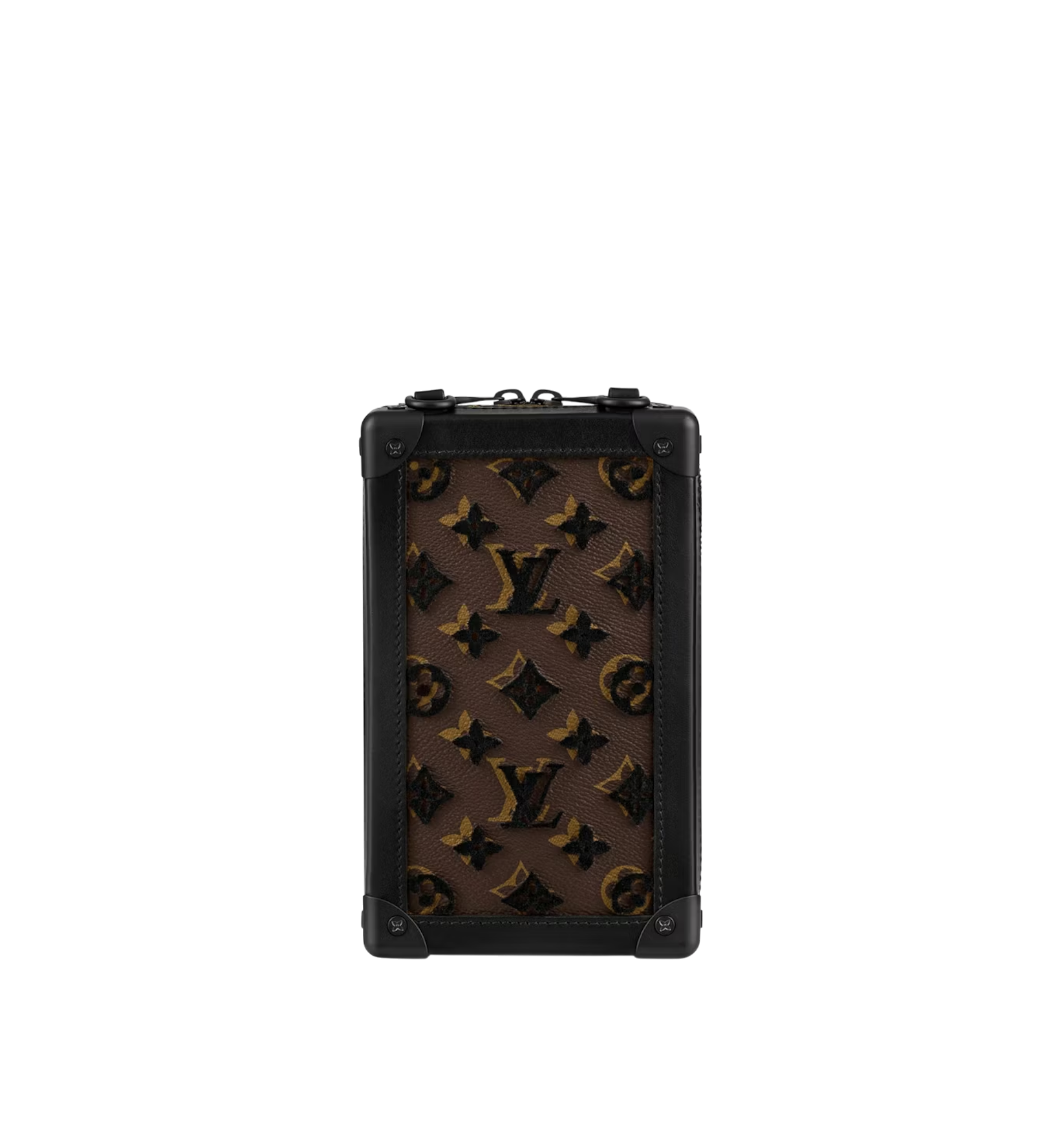 Louis Vuitton Monogram Tuffetage Soft Trunk Clutch Black