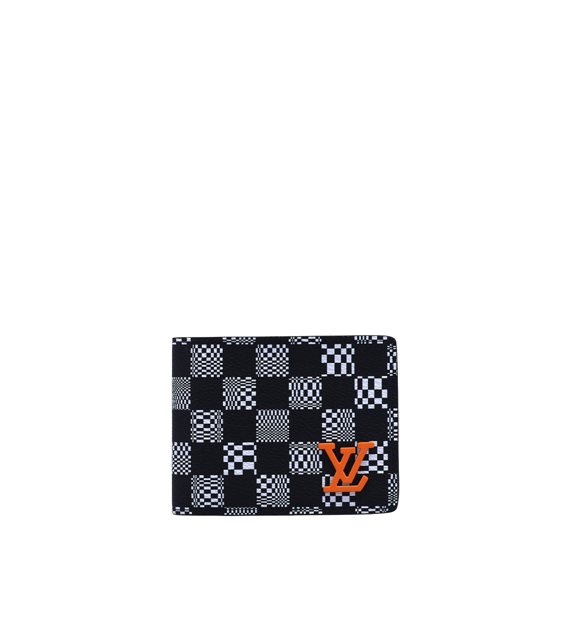 Louis Vuitton Multiple Black Checks Wallet Damier Cobalt Optic