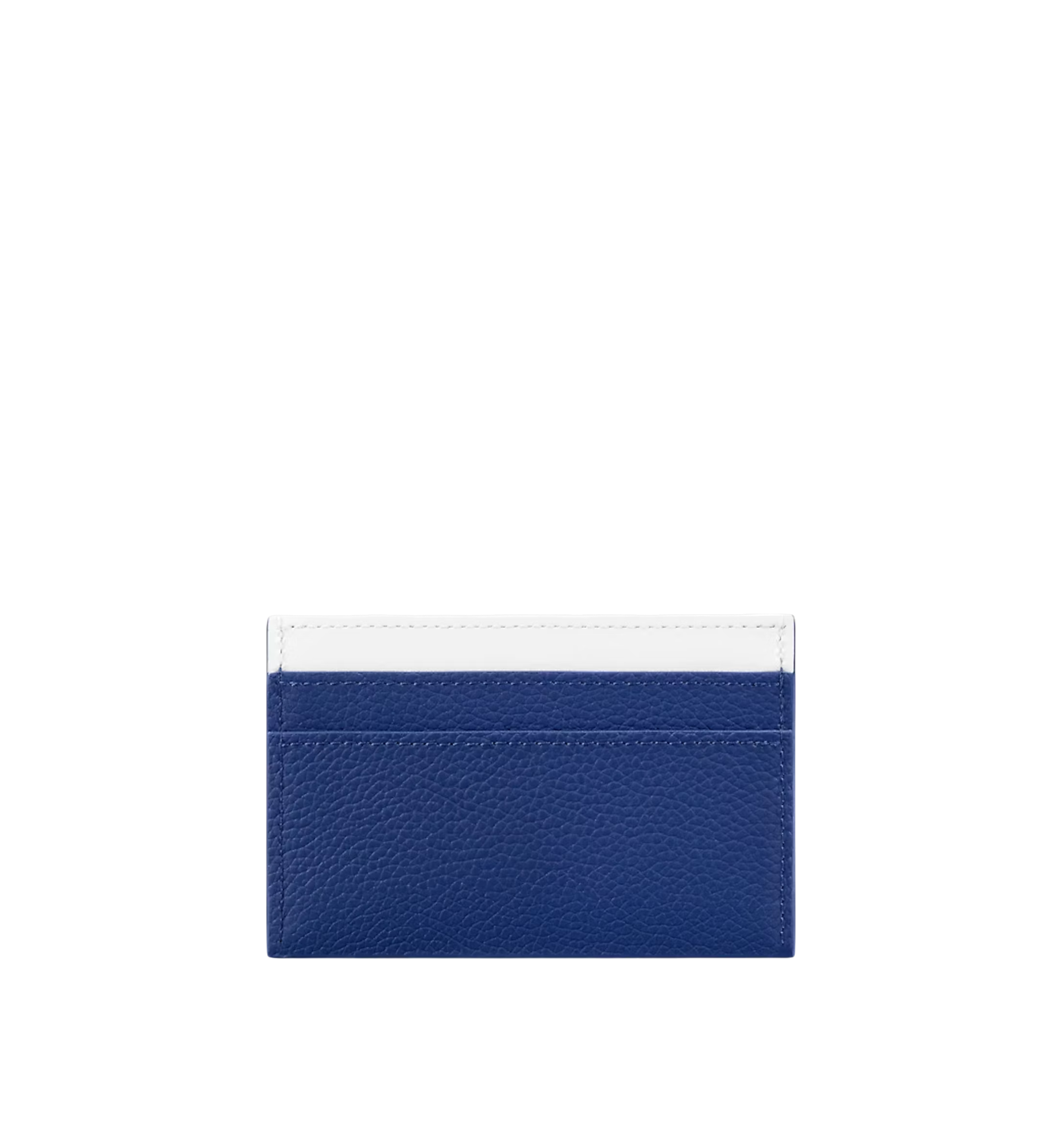 Louis Vuitton Virgil Abloh Blue And White Cowhide Everyday Double Card Holder 2021