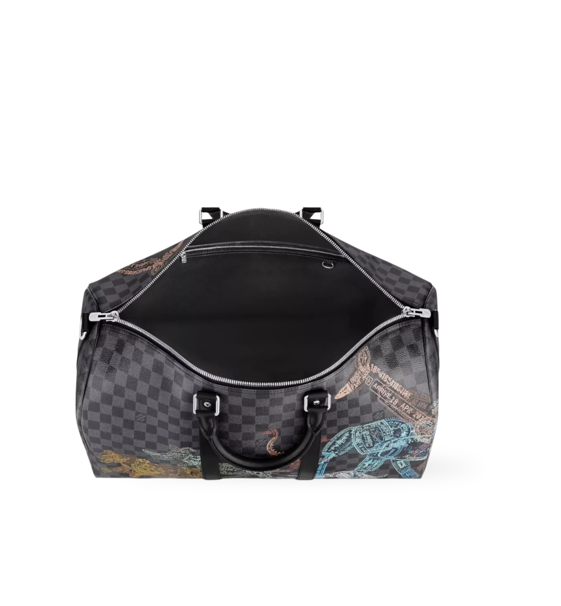 Louis Vuitton Keepall 50 Band. Damier Graphite Stamps