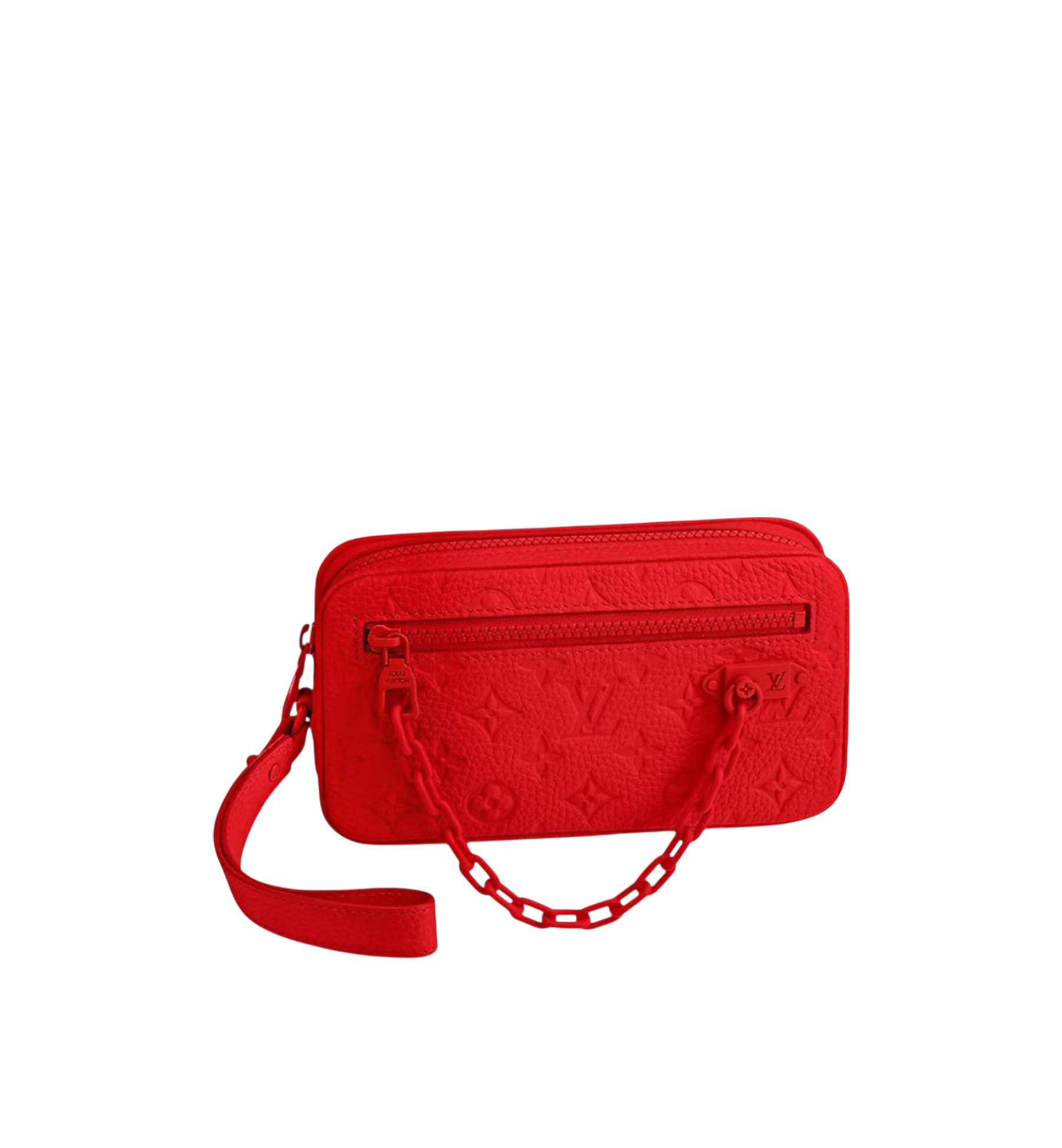 Louis Vuitton Pochette Volga Taurillong MNG Red