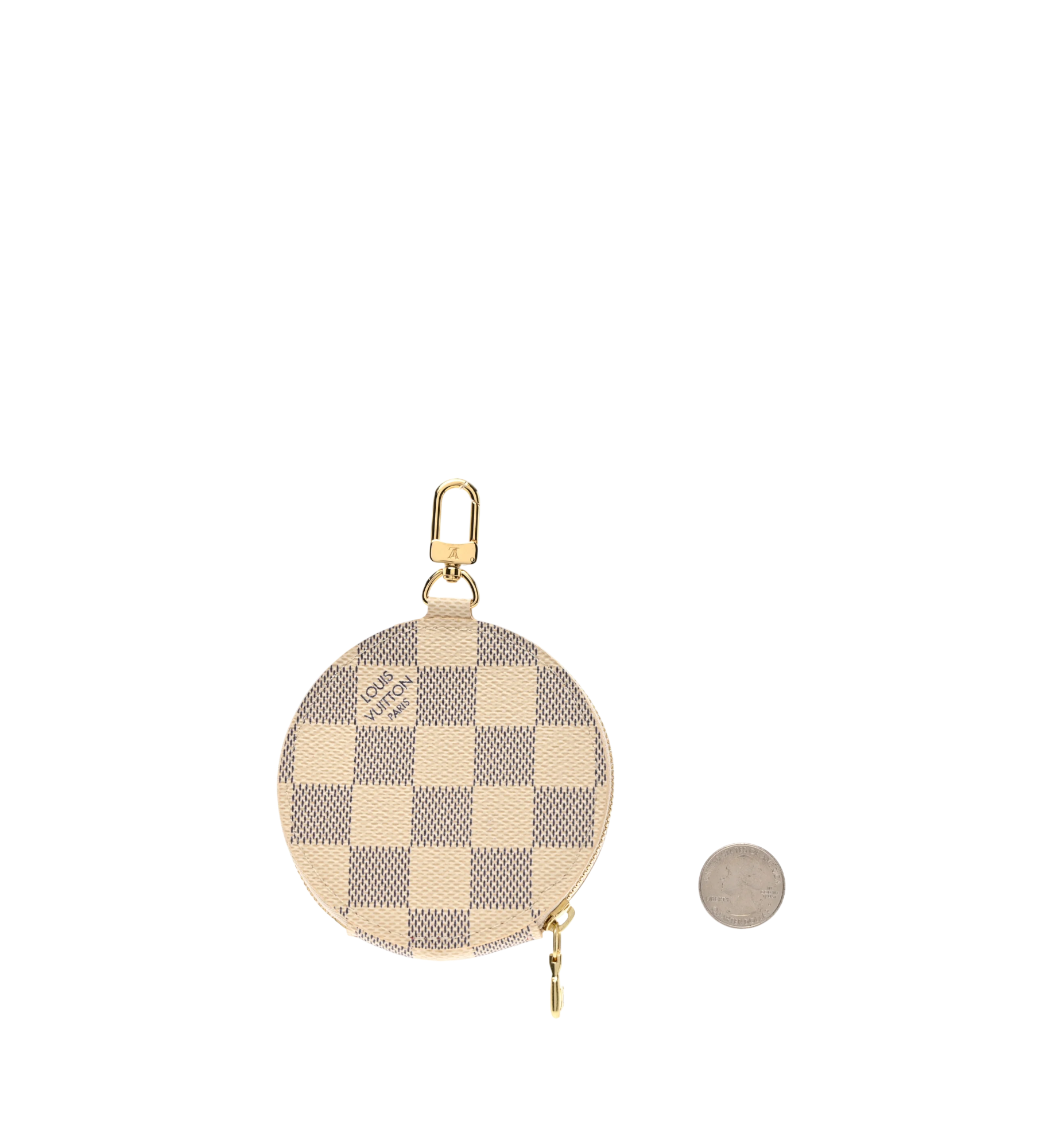 Louis Vuitton Damier Azur 2021 Christmas Animation Hollywood Bag Charm Fuchsia