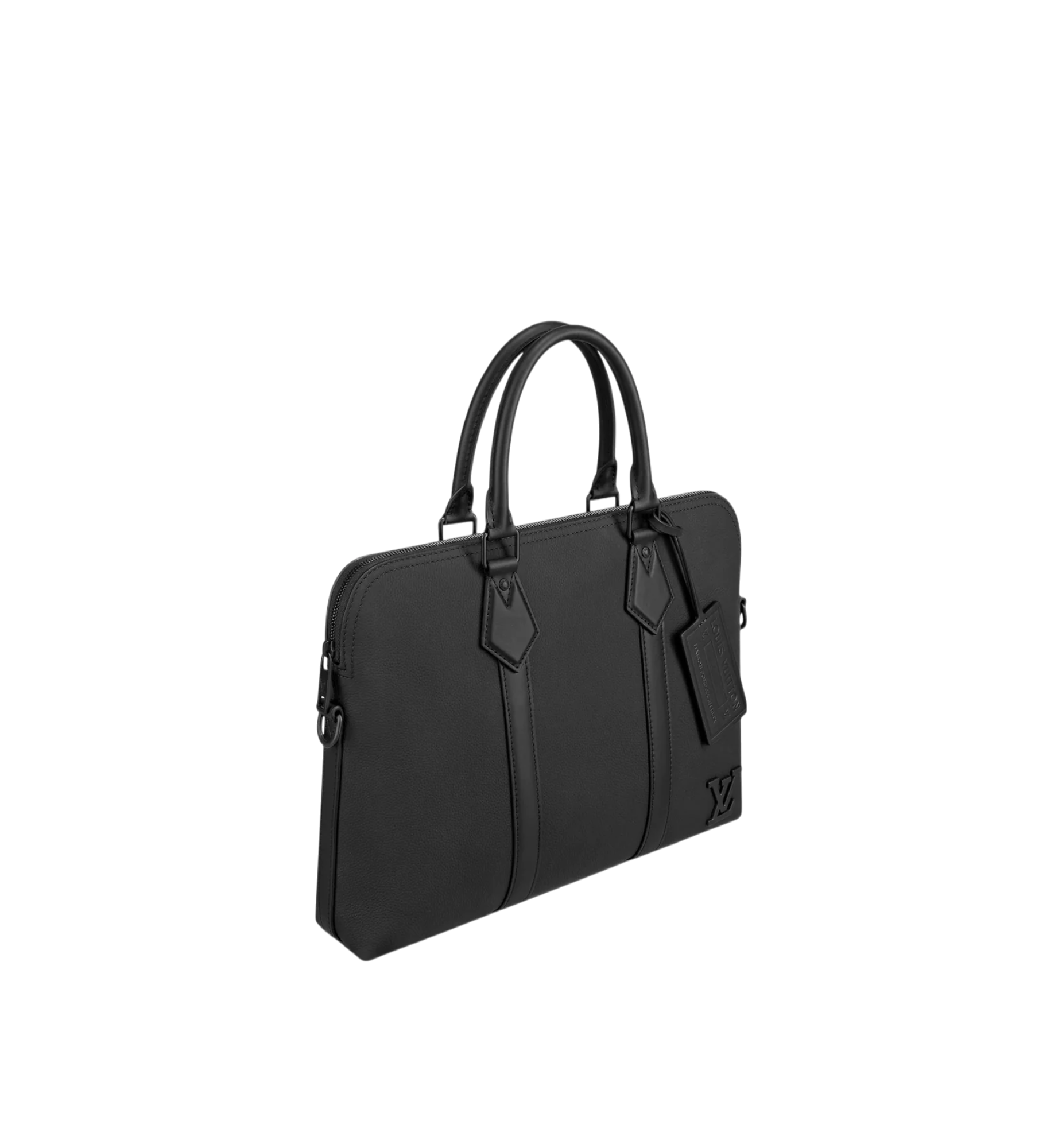 Louis Vuitton Takeoff Briefcase Cow Leather Black