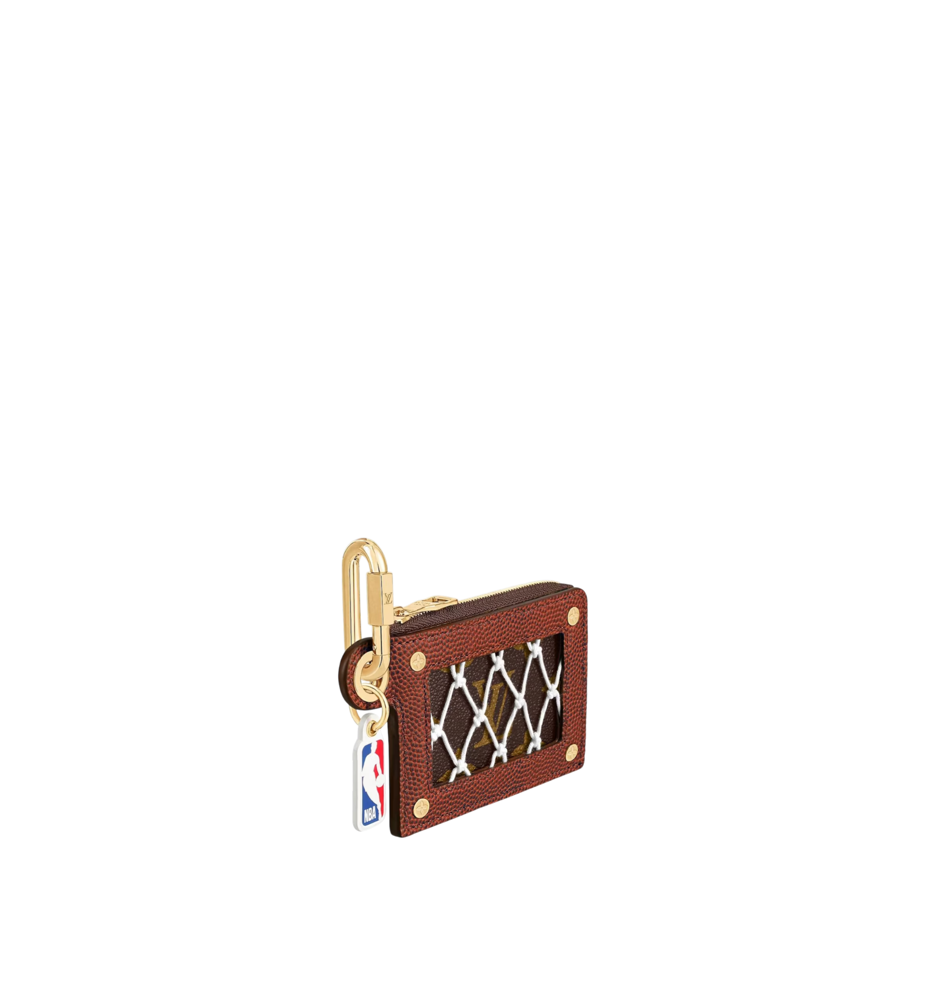 Louis Vuitton x NBA Monogram Ball Grain Cowhide Net Zippy Card Holder