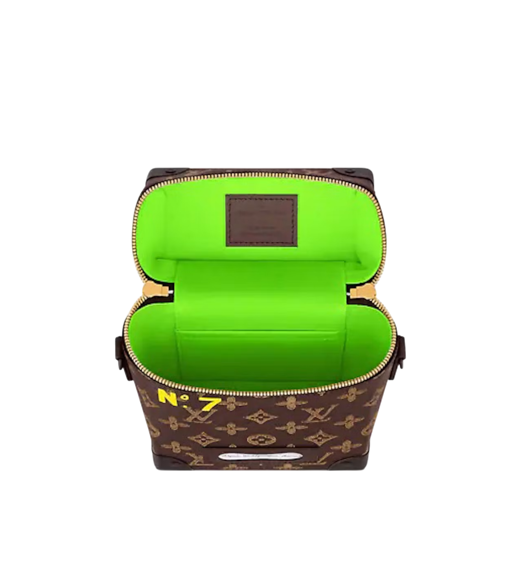 Louis Vuitton Vertical Box Trunk Bag Monogram Fluo Green Handle