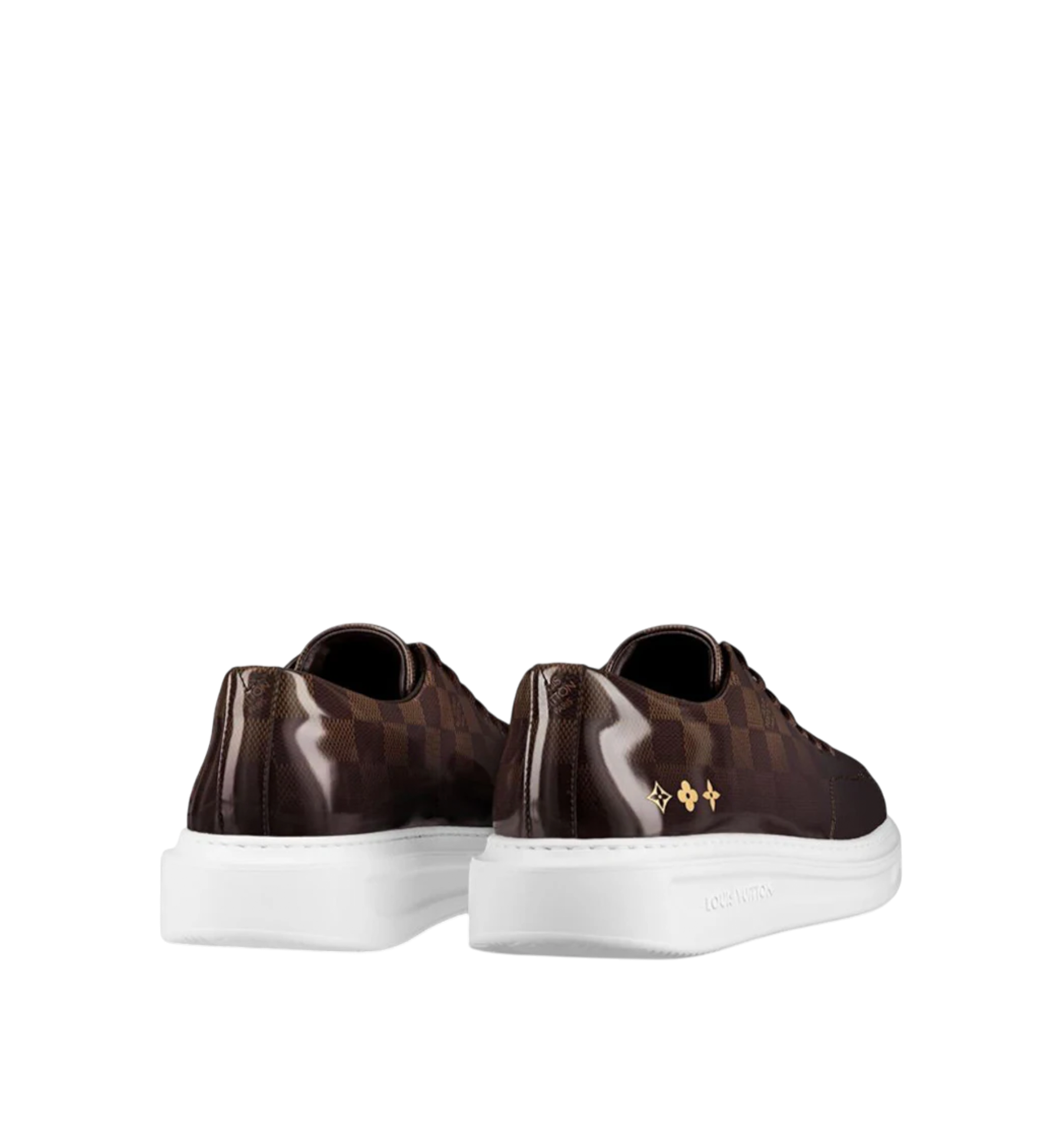 Louis Vuitton Beverly Hills Men Shoes Black and Damier Men