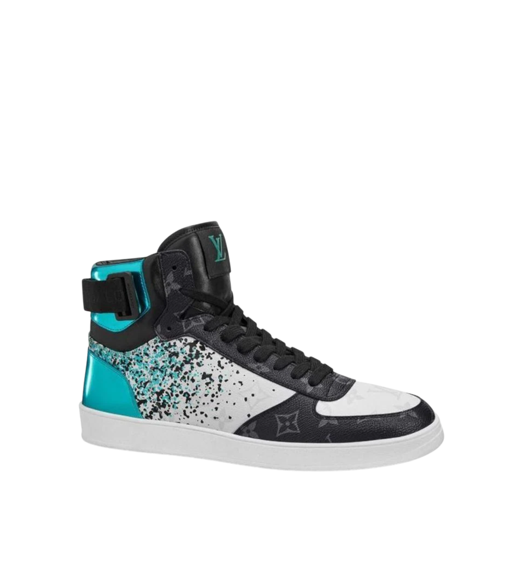 Louis Vuitton Rivoli High Sneaker Monogram Blue Metallic Men