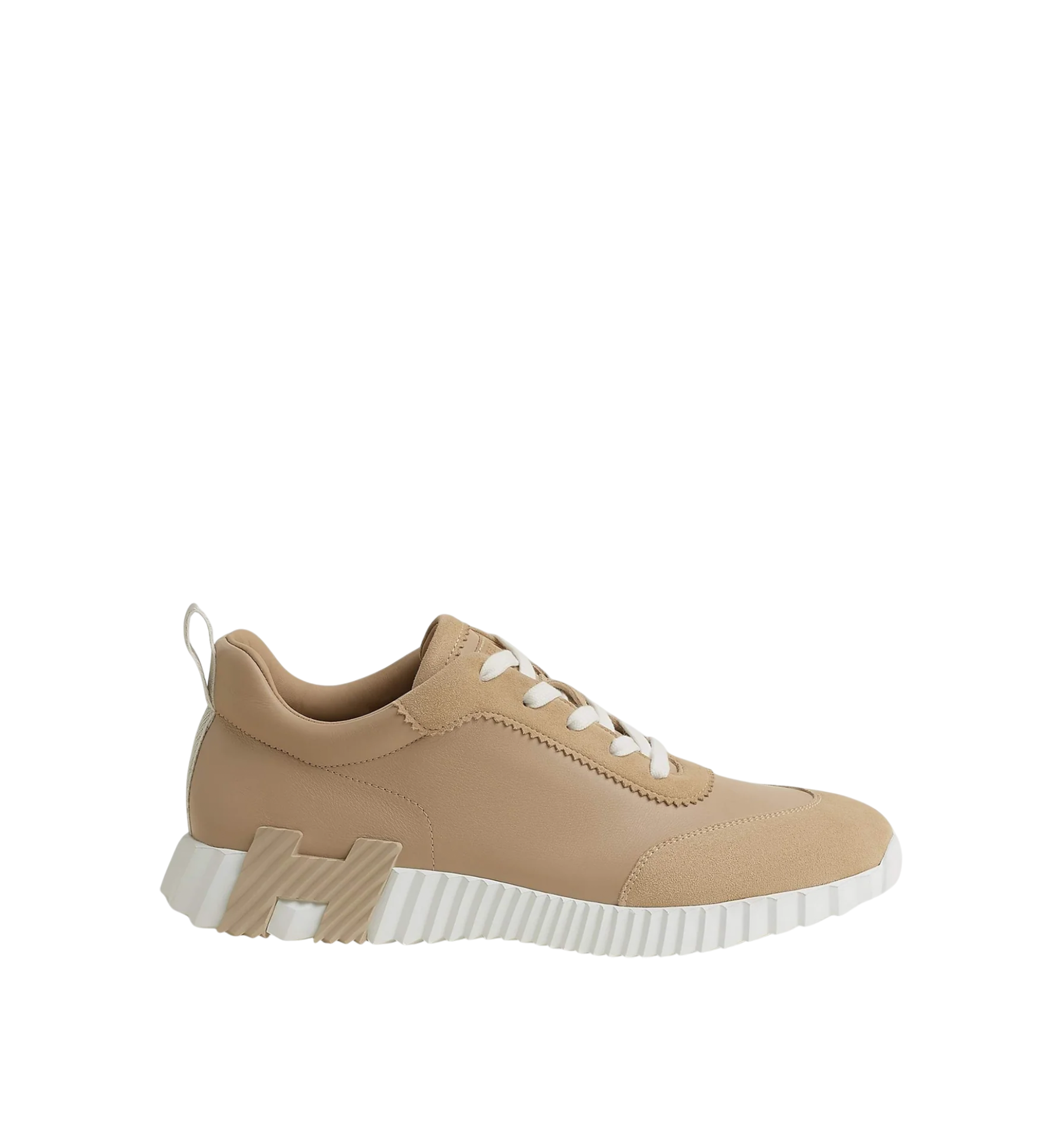 Hermès Bouncing Sneaker Calfskin Suede Beige Lin