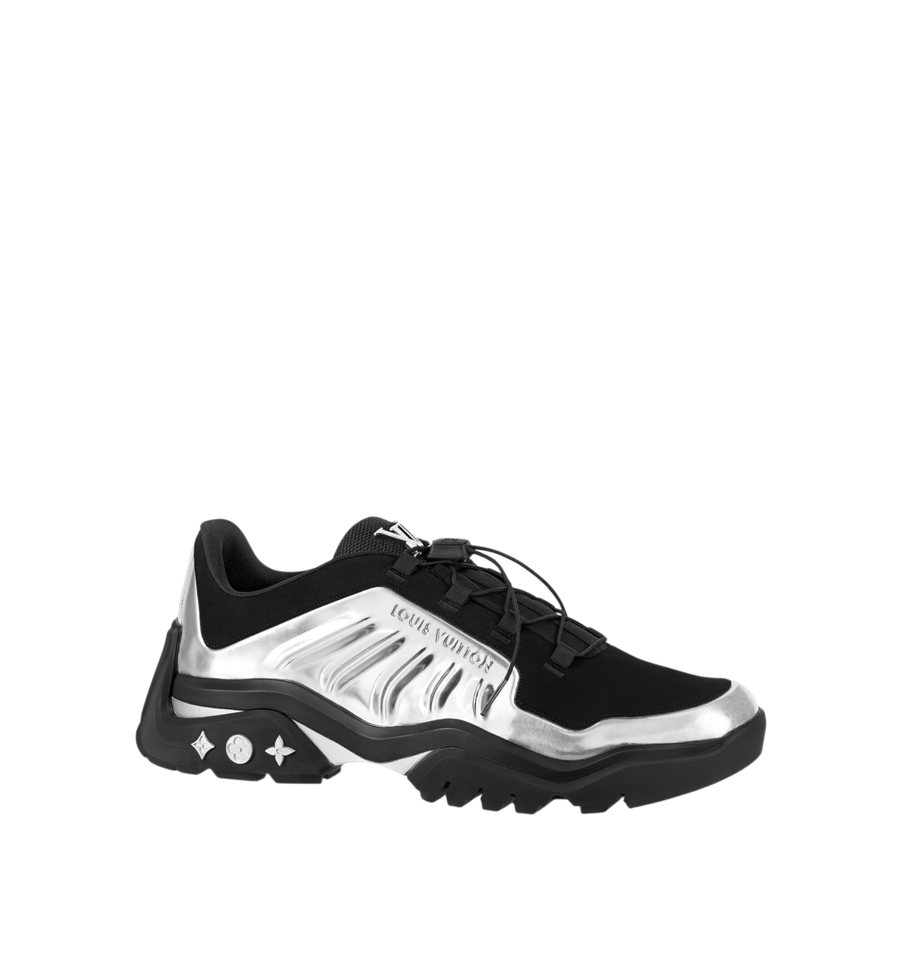 LOUIS VUITTON MILLENIUM SNEAKER SILVER BLACK MEN