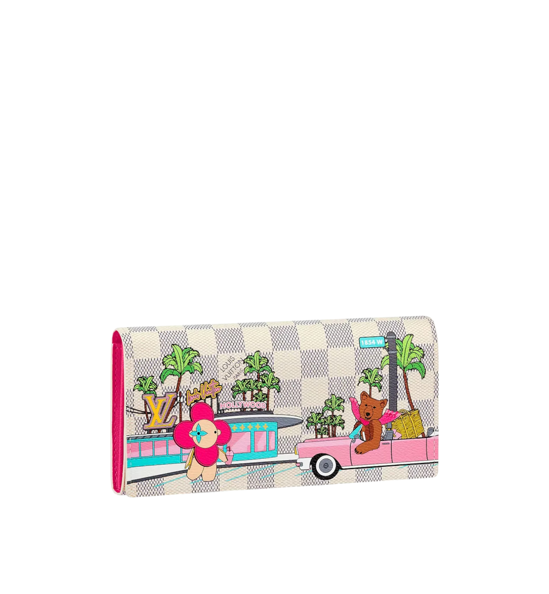 Louis Vuitton Sarah Wallet Monogram Vivienne Fuchsia Pink