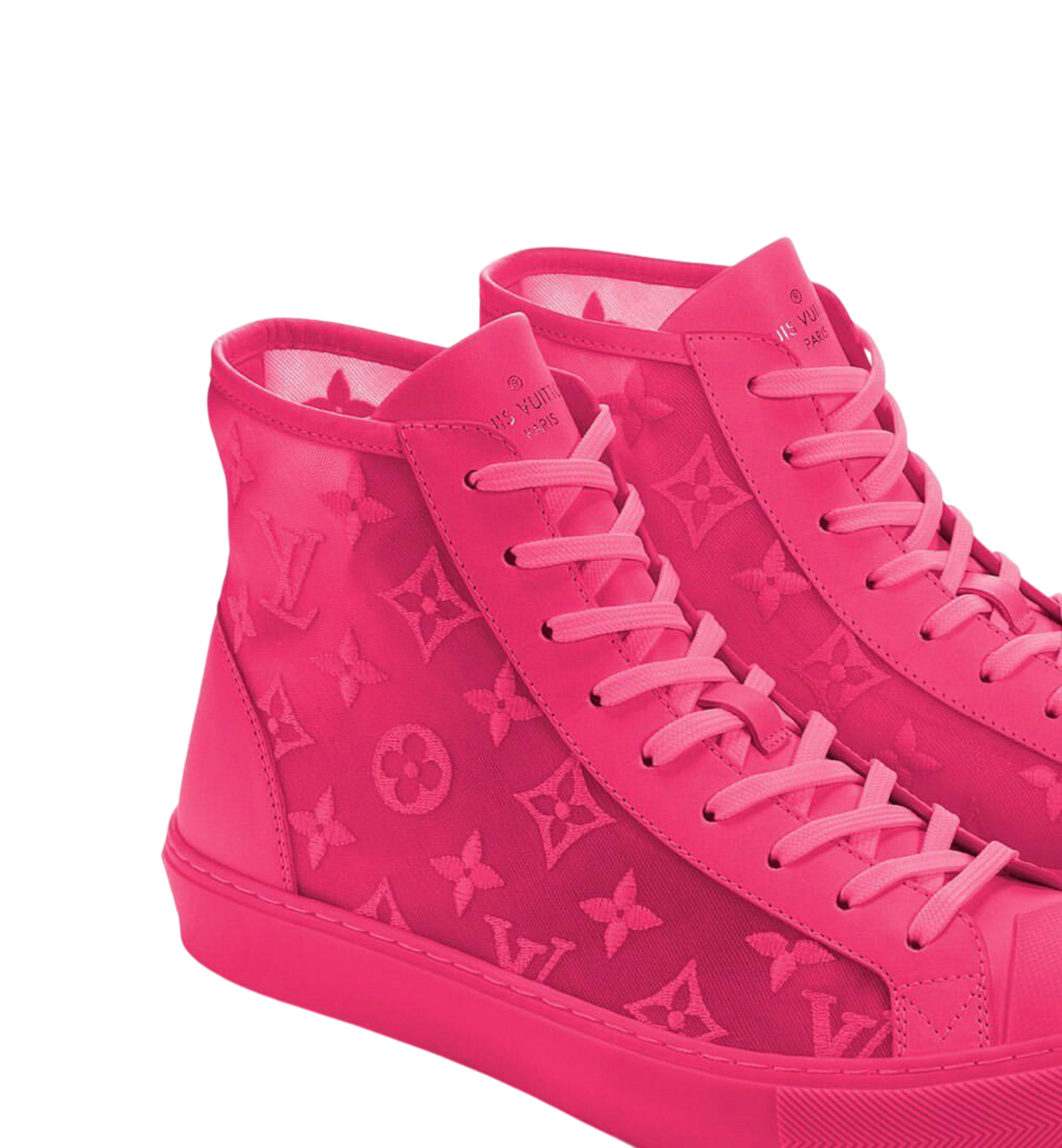Louis Vuitton Sneaker Boot Pink Red Tattoo