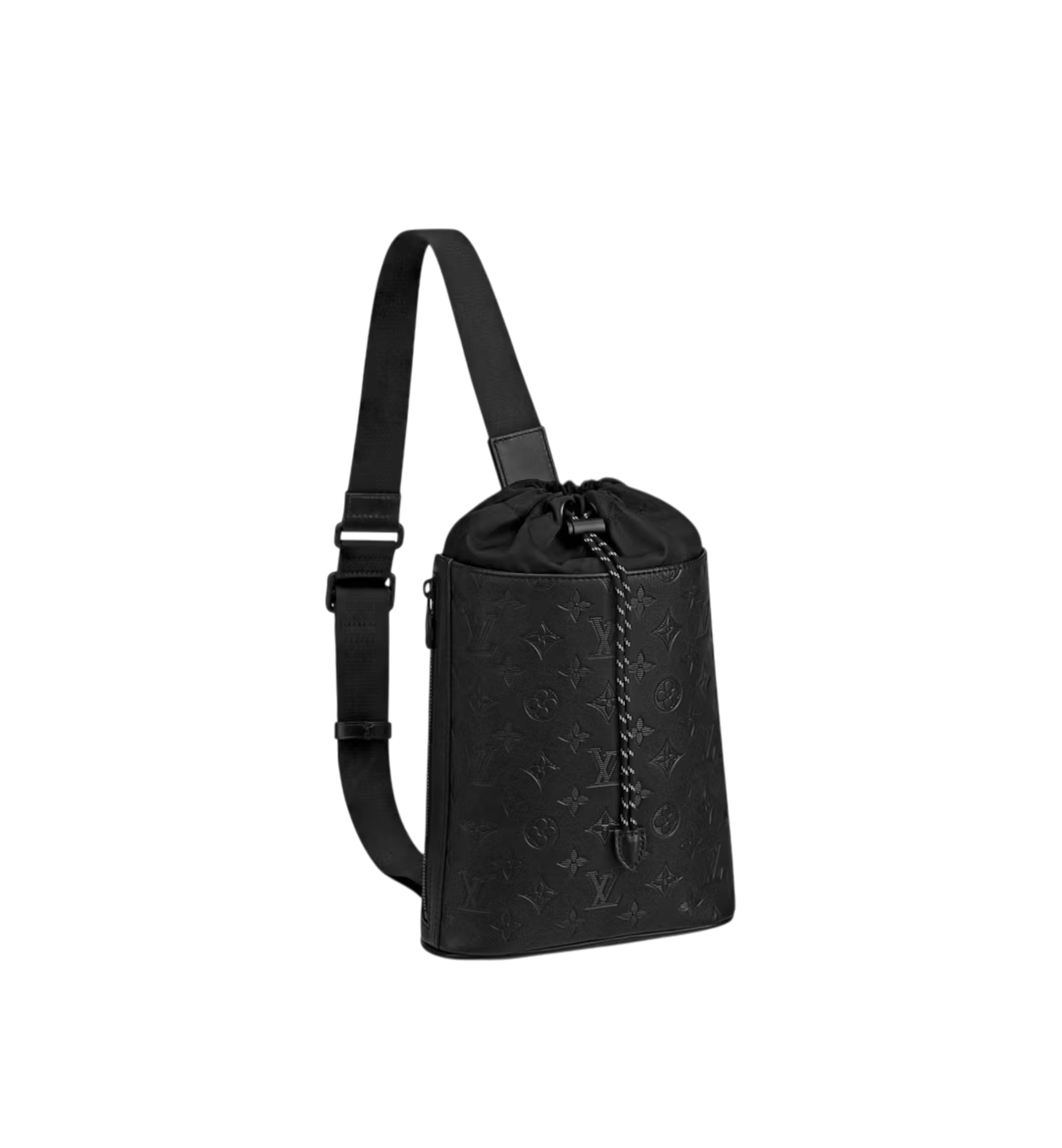 Louis Vuitton Chalk Sling Bag Monogram Shadow Black