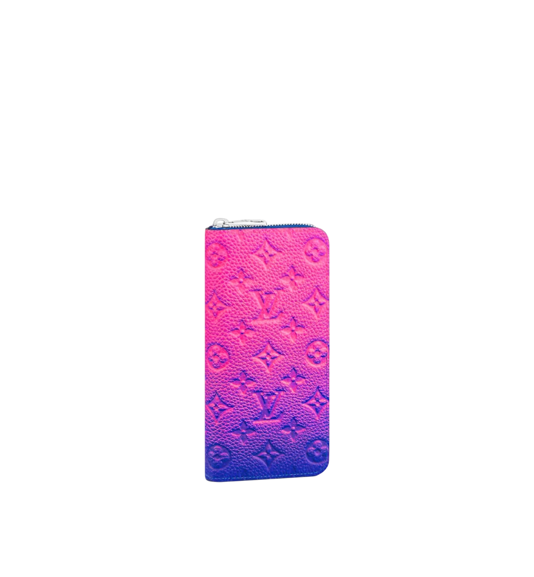 Louis Vuitton Zippy Wallet Taurillon Illusion Bleu Rose