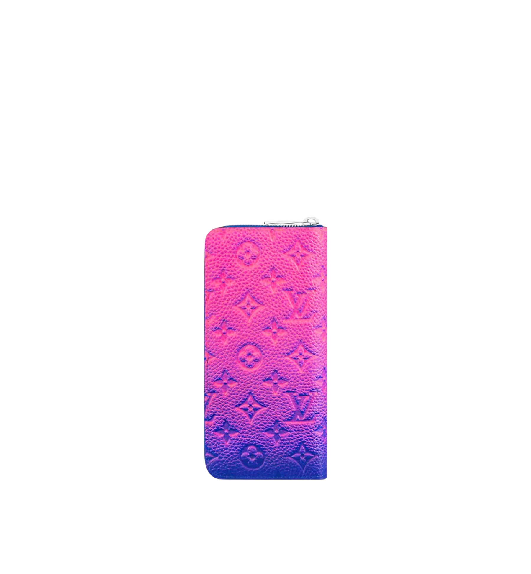 Louis Vuitton Zippy Wallet Taurillon Illusion Bleu Rose