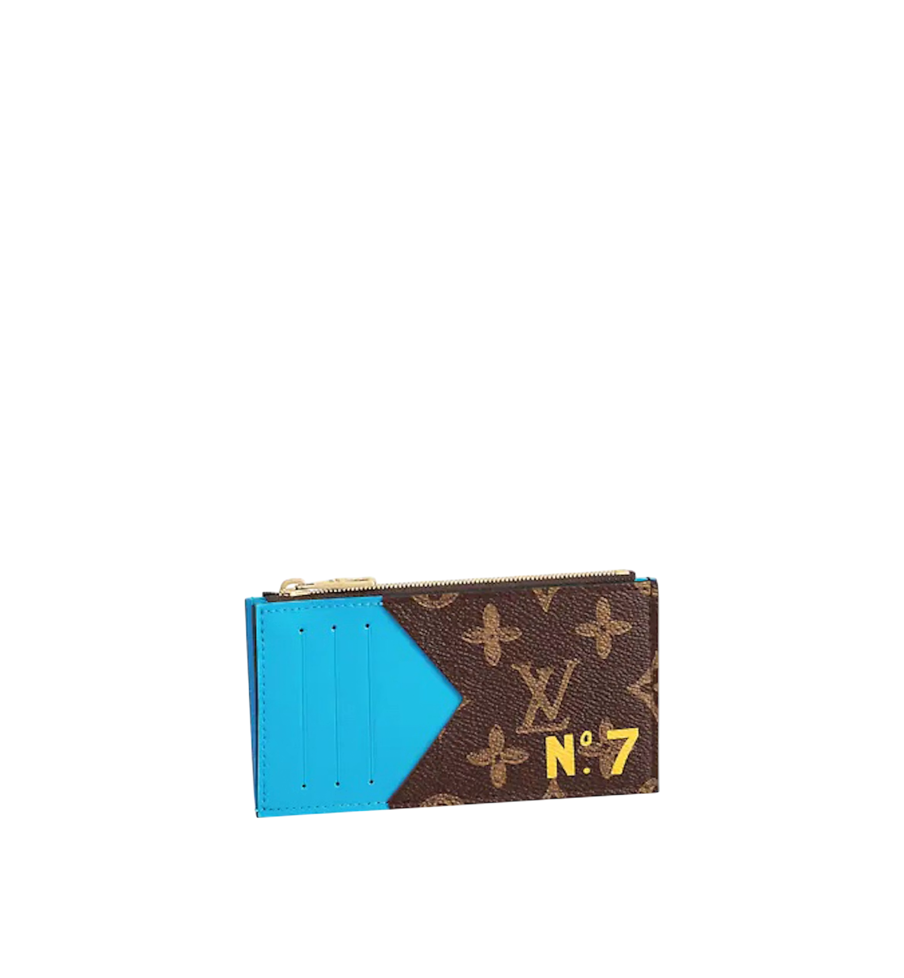 Louis Vuitton Wallet and Coin Holder Virgil Abloh N°7 Monogram Turquoise
