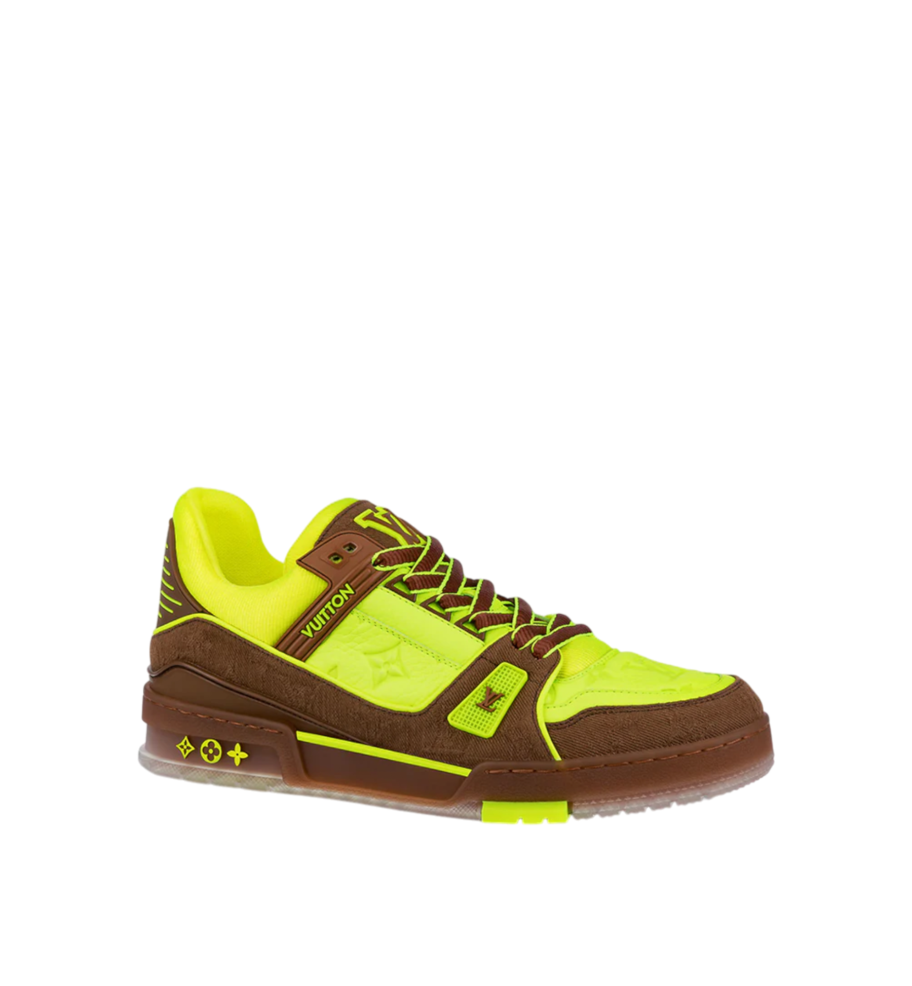 Louis Vuitton Sneaker Denim Brown Yellow Men