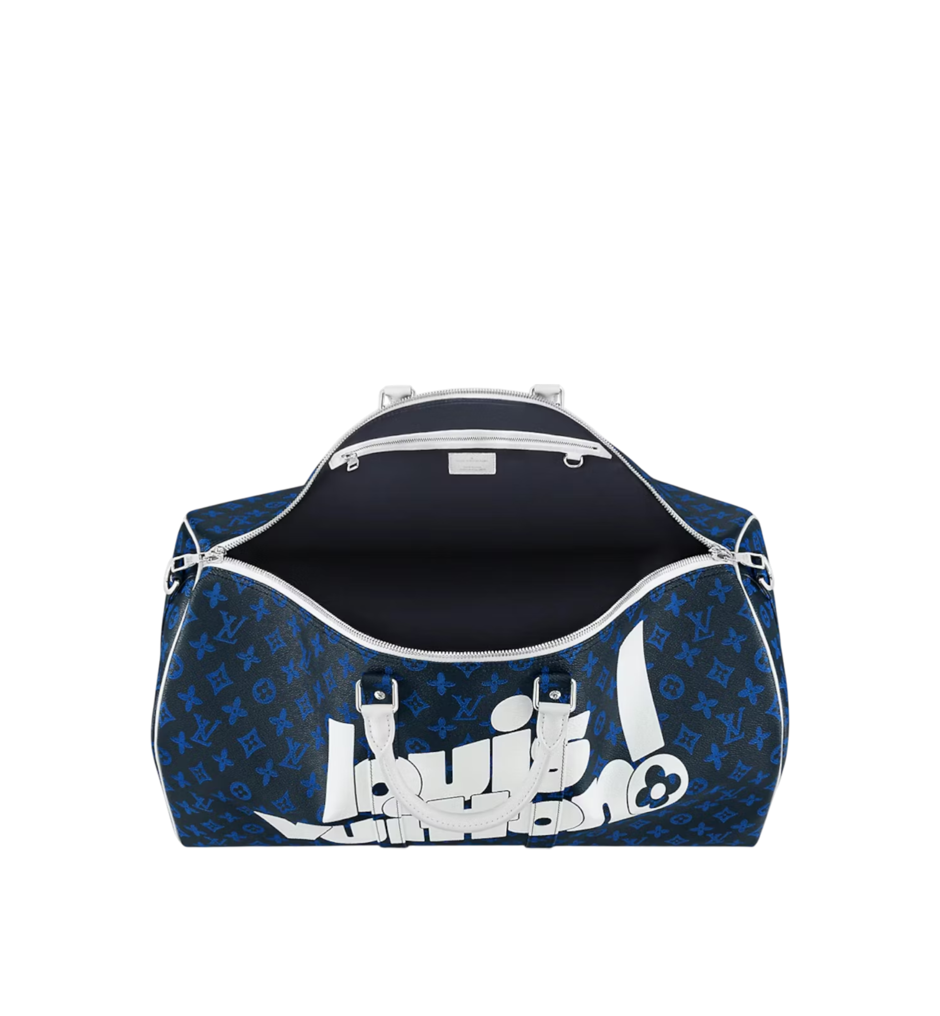 Louis Vuitton Virgil Abloh Keepall Blue Vintage Monogram