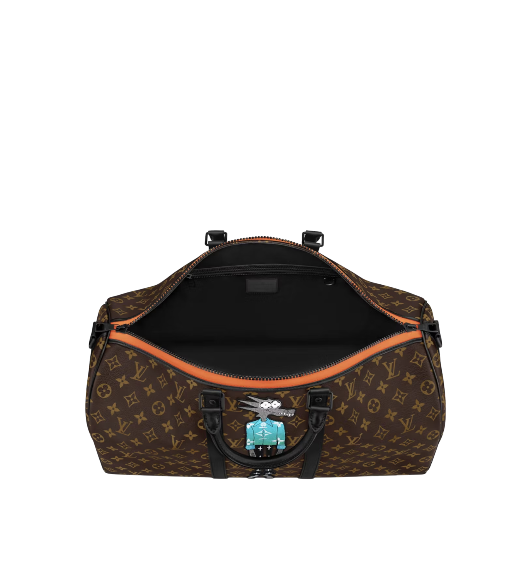 Louis Vuitton Friends Keepall Monogram Black and Orange