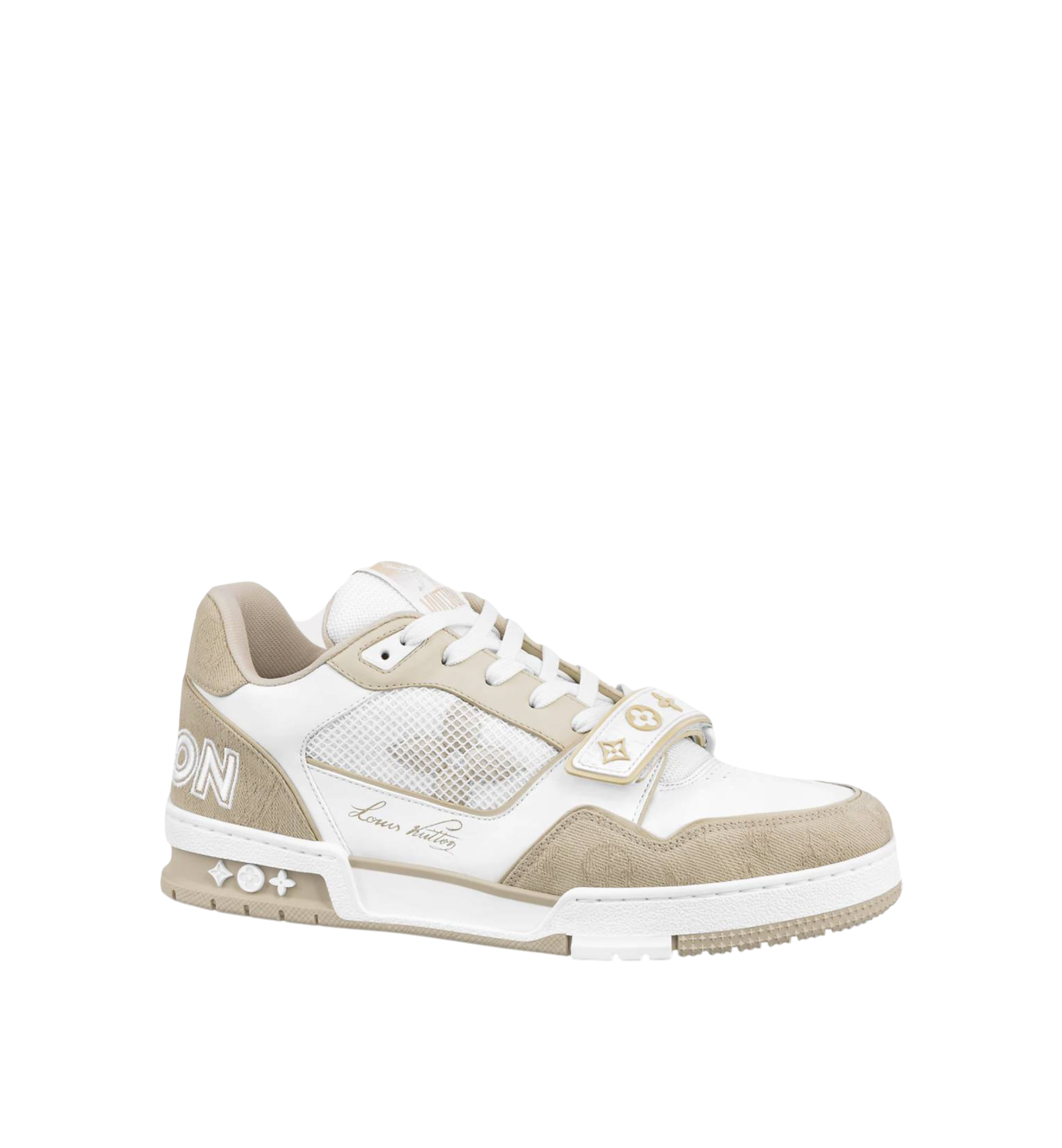 LOUIS VUITTON TRAINERS BEIGE MEN