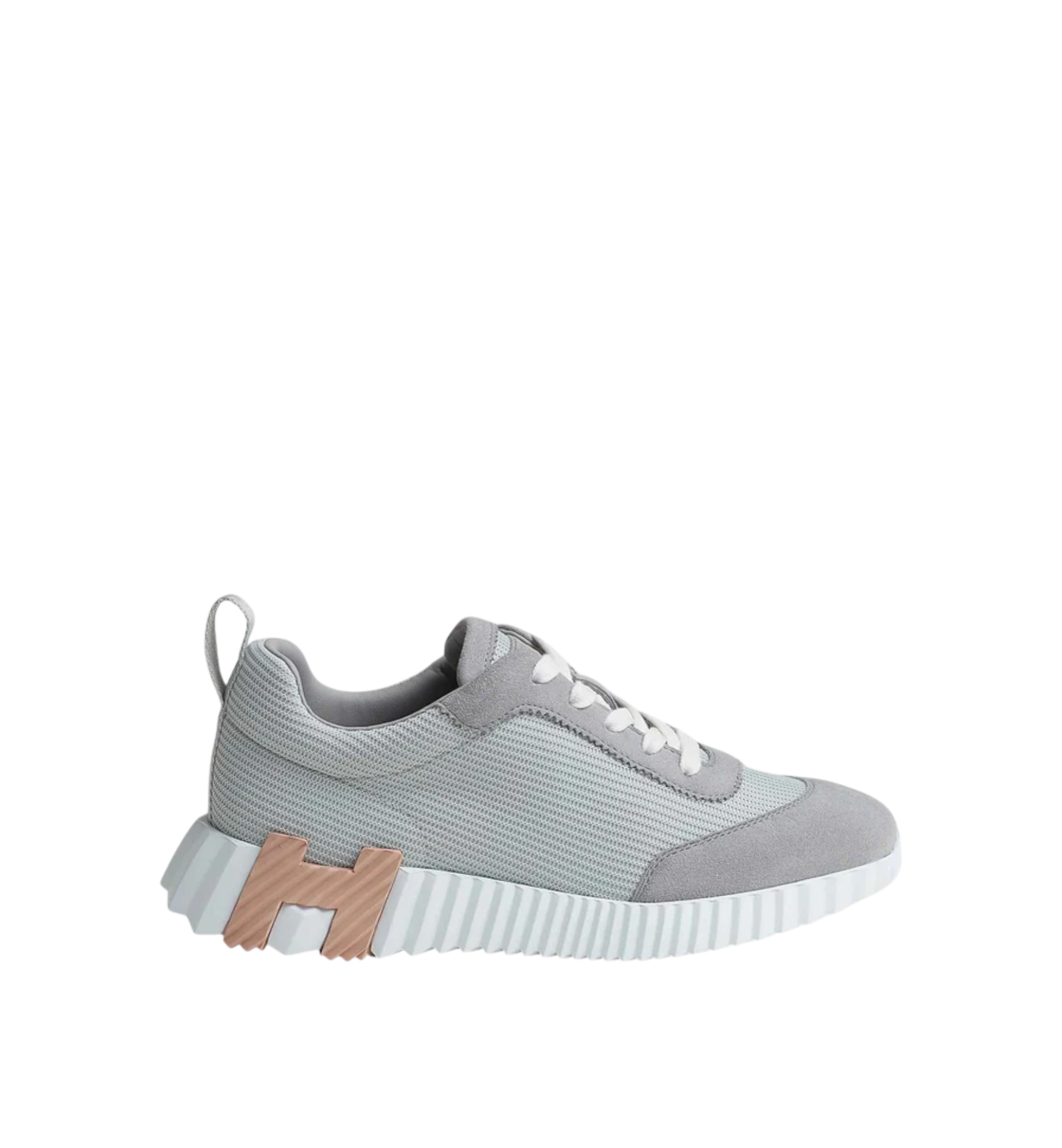Hermès Bouncing Sneaker "Gris Temperance With Yellow"
