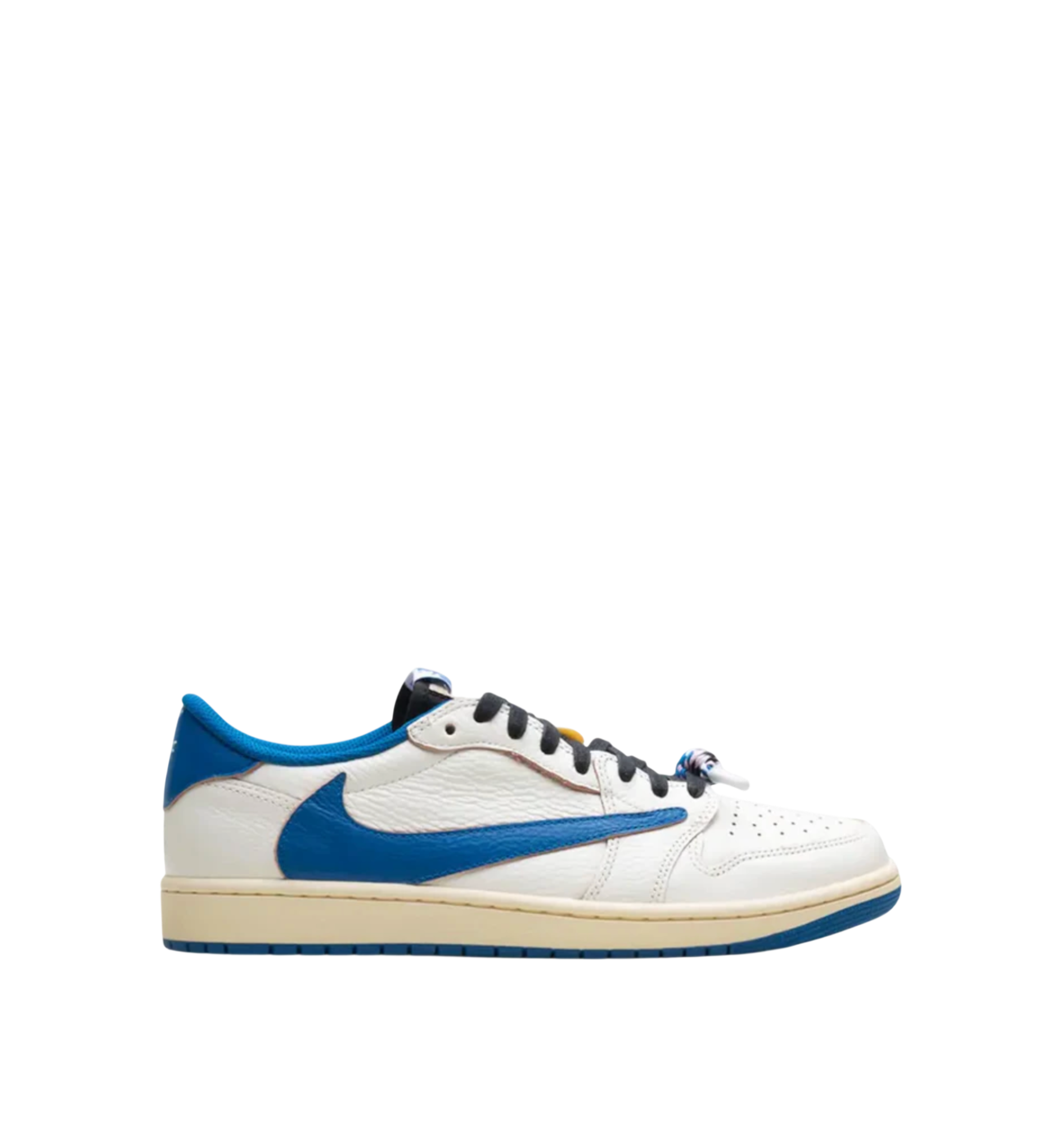 Air Jordan 1 Retro Low OG SP Fragment x Travis Scott "Sail Military Blue"