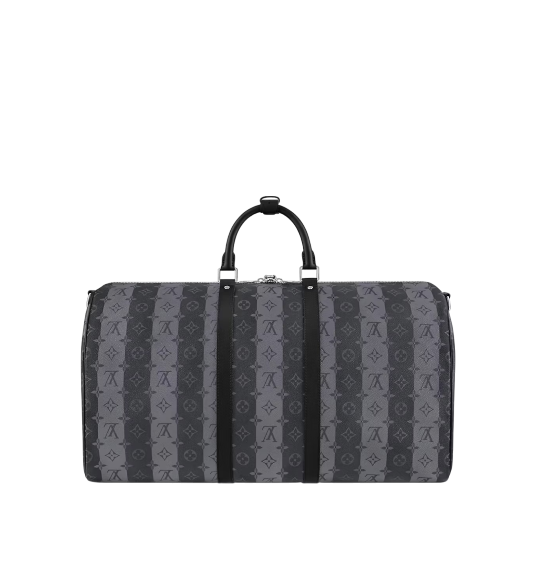 Louis Vuitton Keepall 55 Band. Monogram Stripes Grey