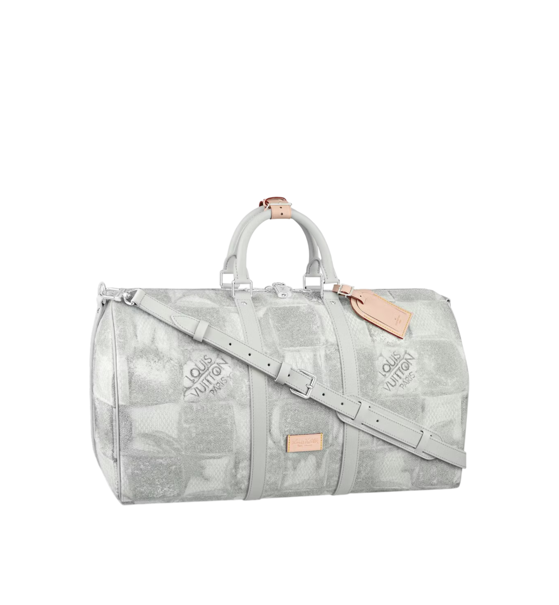 Louis Vuitton Keepall Bandouliere 50 Light Grey