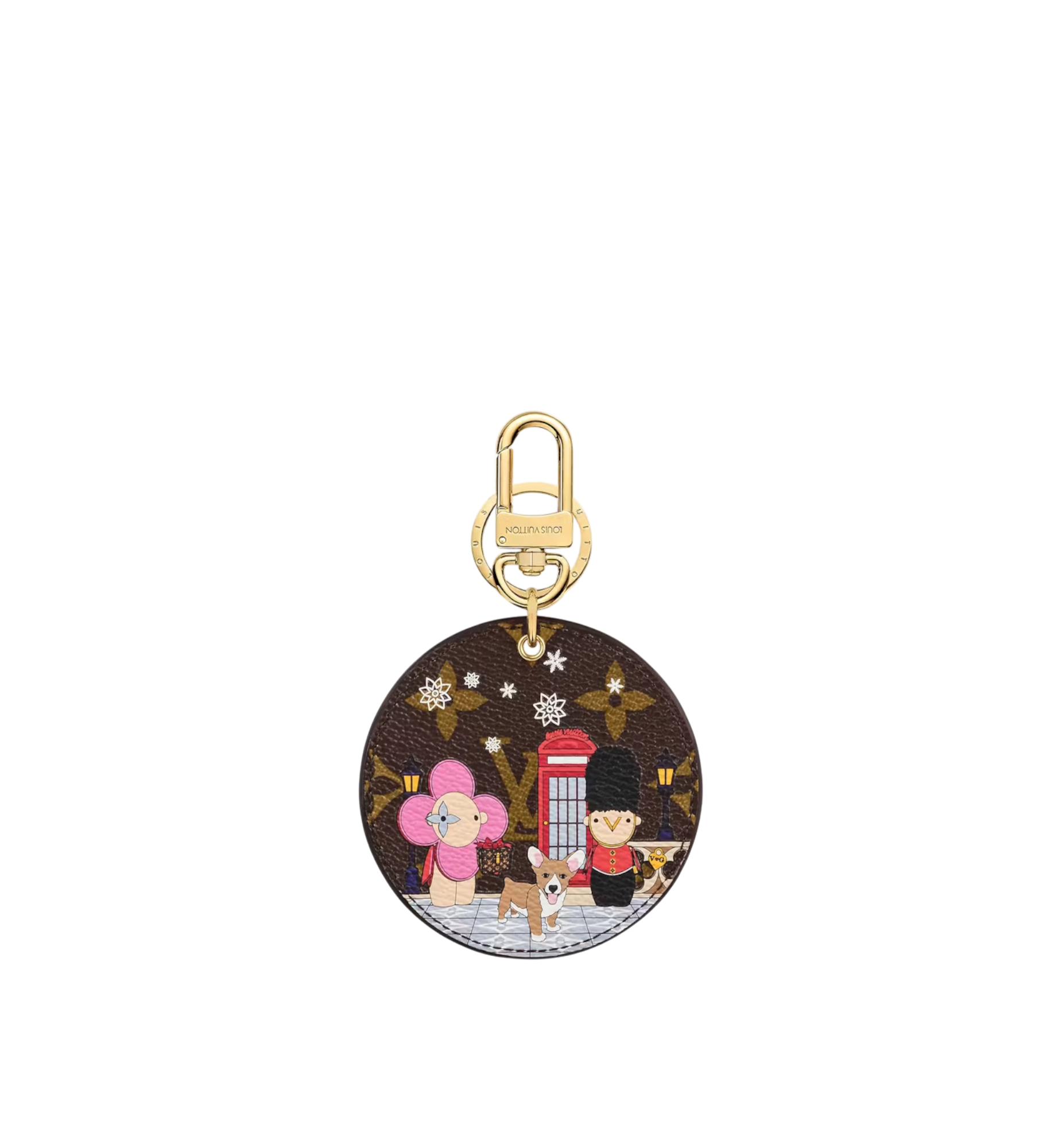 Louis Vuitton Illustre London Xmas Bag Charm and Key Holder Monogram Vivienne Brown
