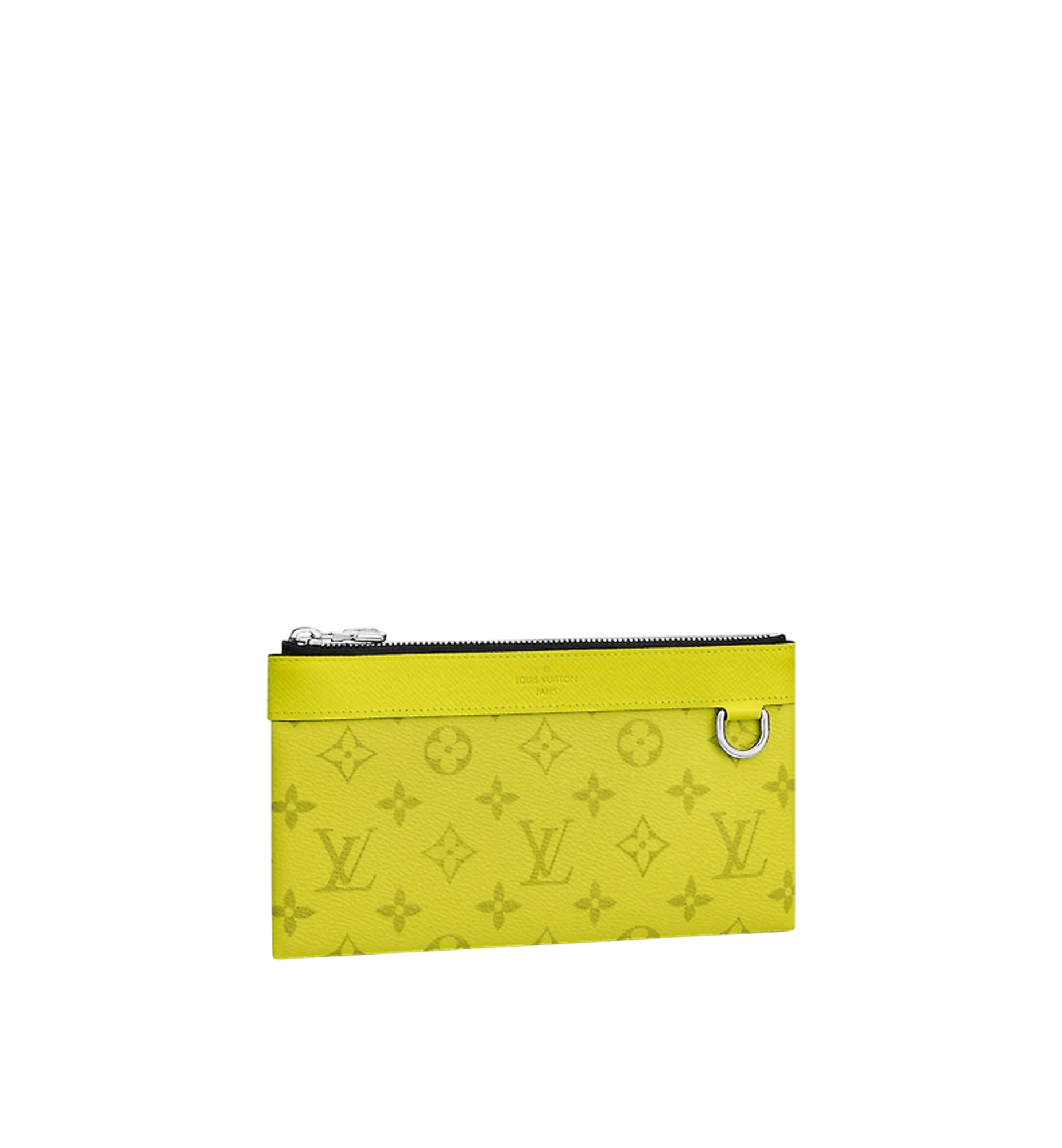 Louis Vuitton Discovery Pochette Monogram Bahia Taiga PM Yellow