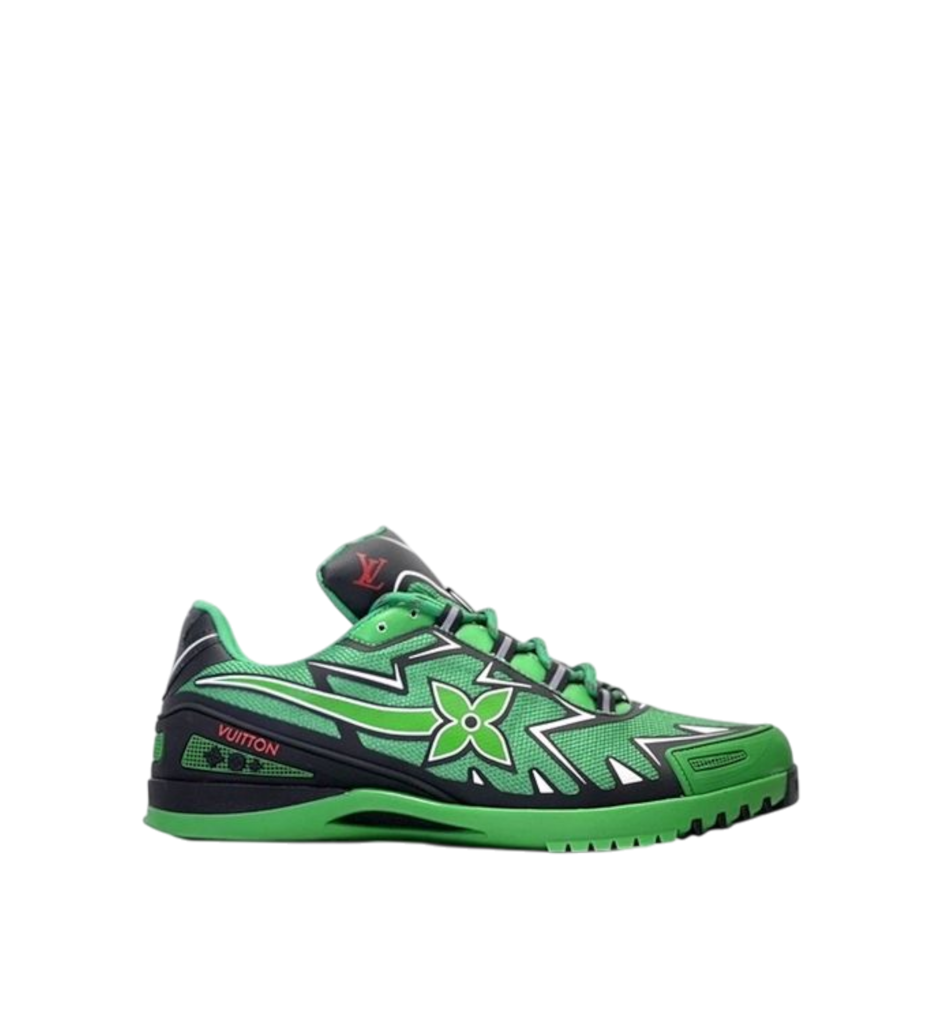 Louis Vuitton Sprint Athletic Sneakers Black | Green Men