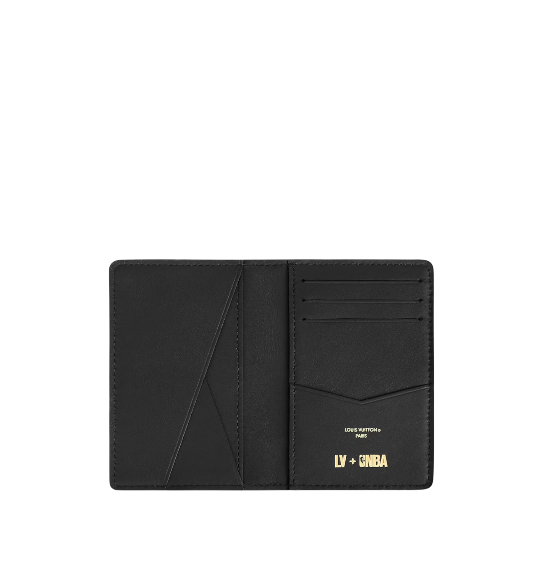 LOUIS VUITTON x NBA BLACK TAURILLON MONOGRAM LEATHER POCKET ORGANIZER